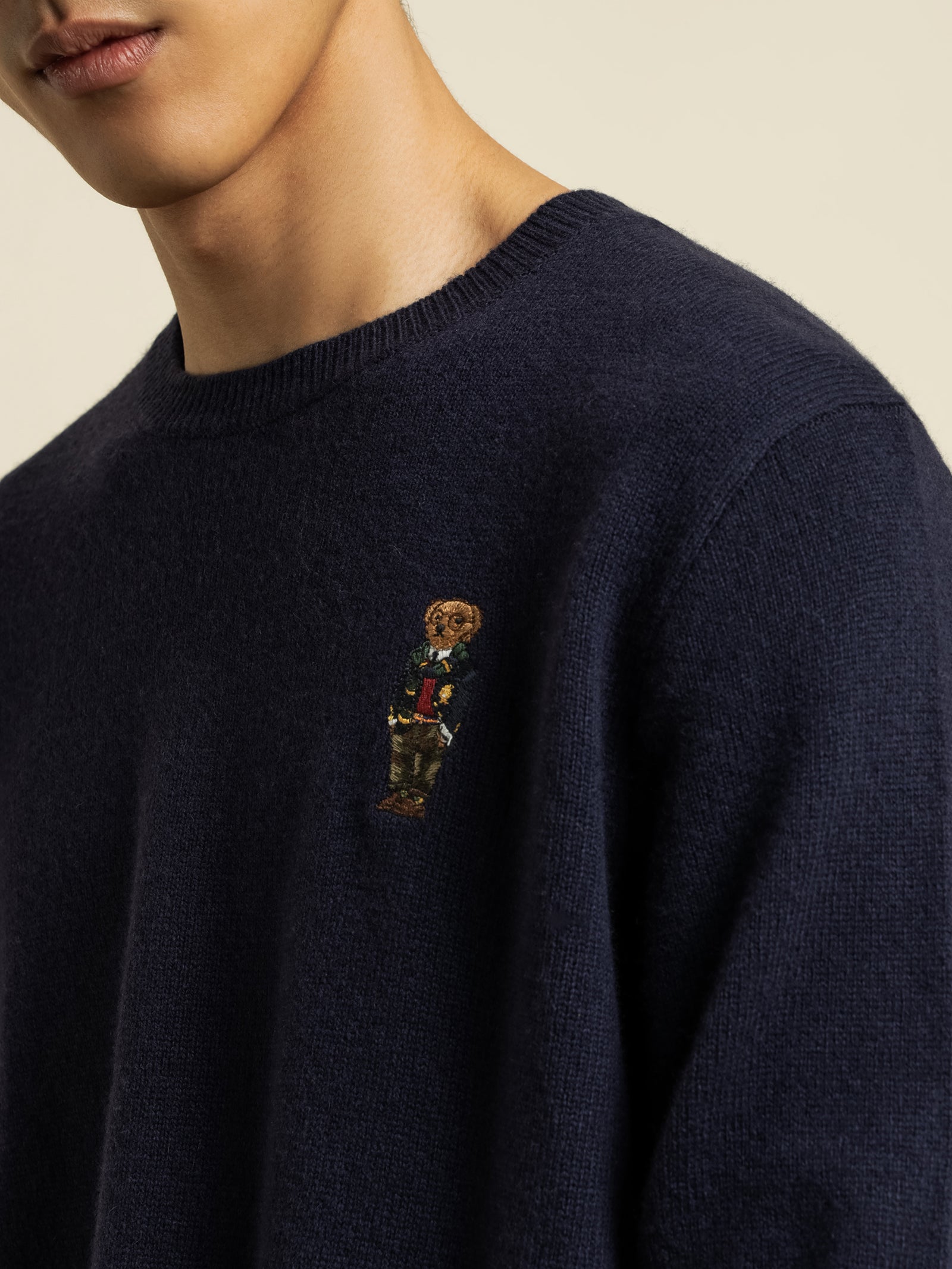 Long Sleeve Knit Polo Sweat