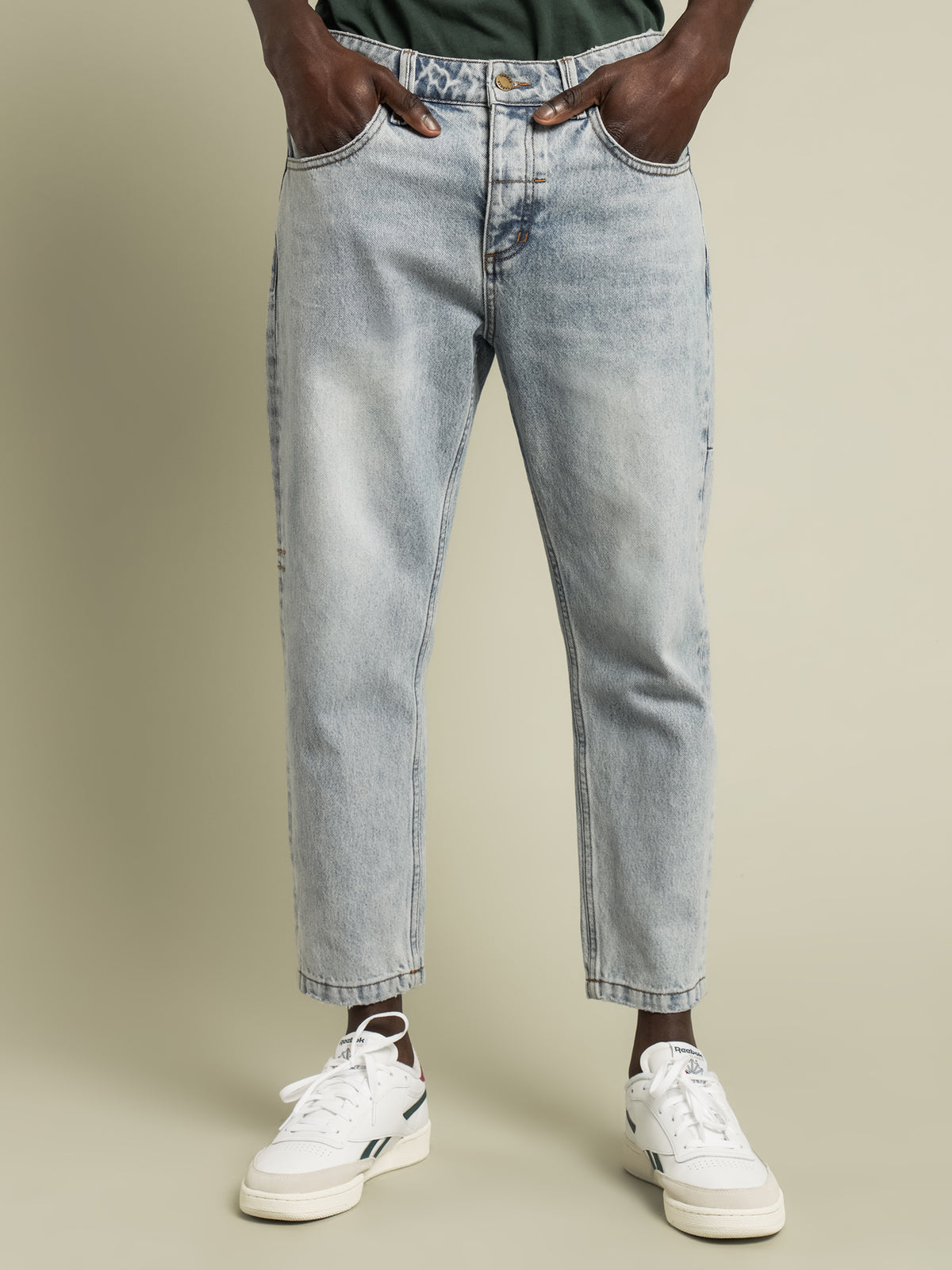 Chopped Jeans in Time Worn Blue