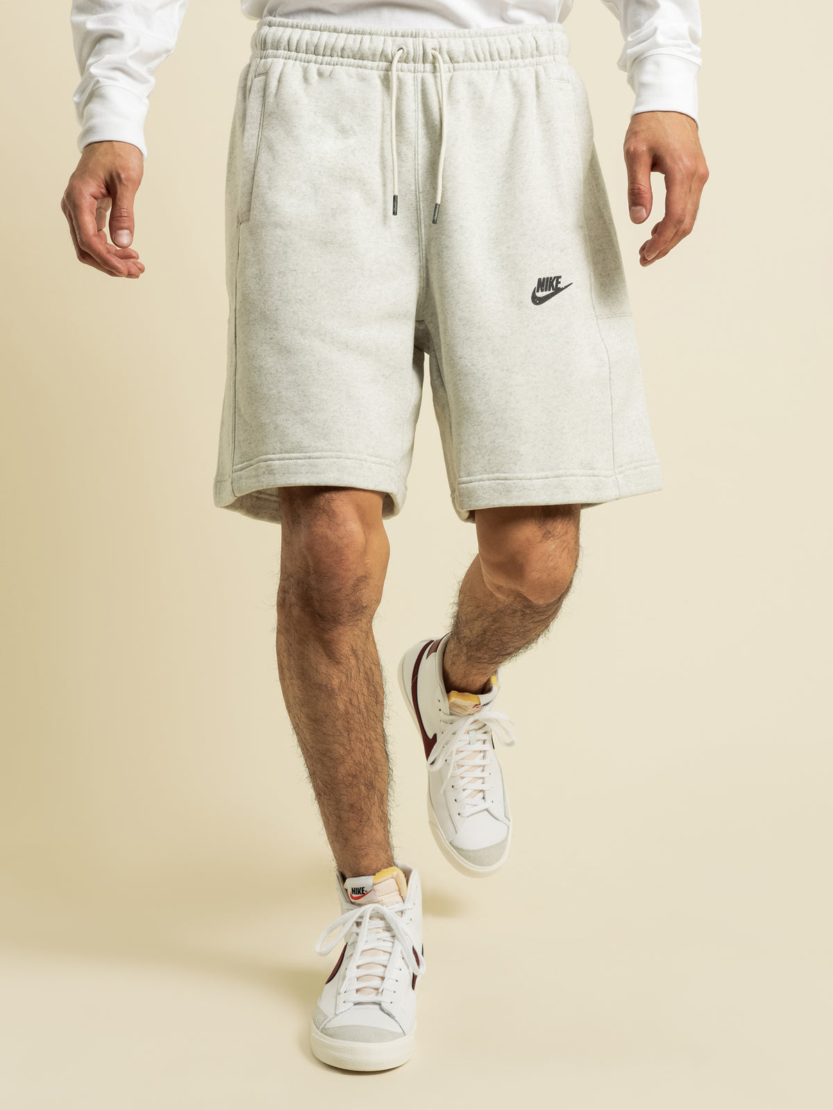 Sportswear Fleece Shorts in Grey Melan