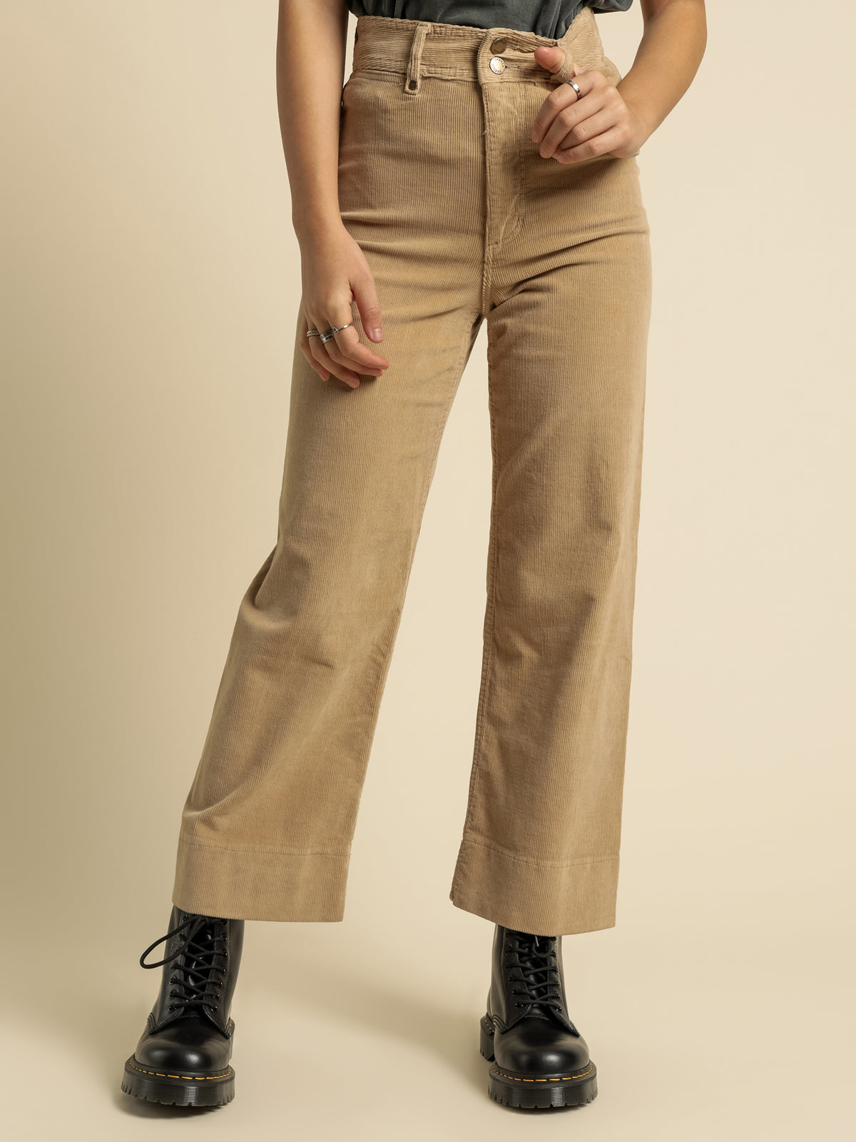 Belle Cord Pants in Sand