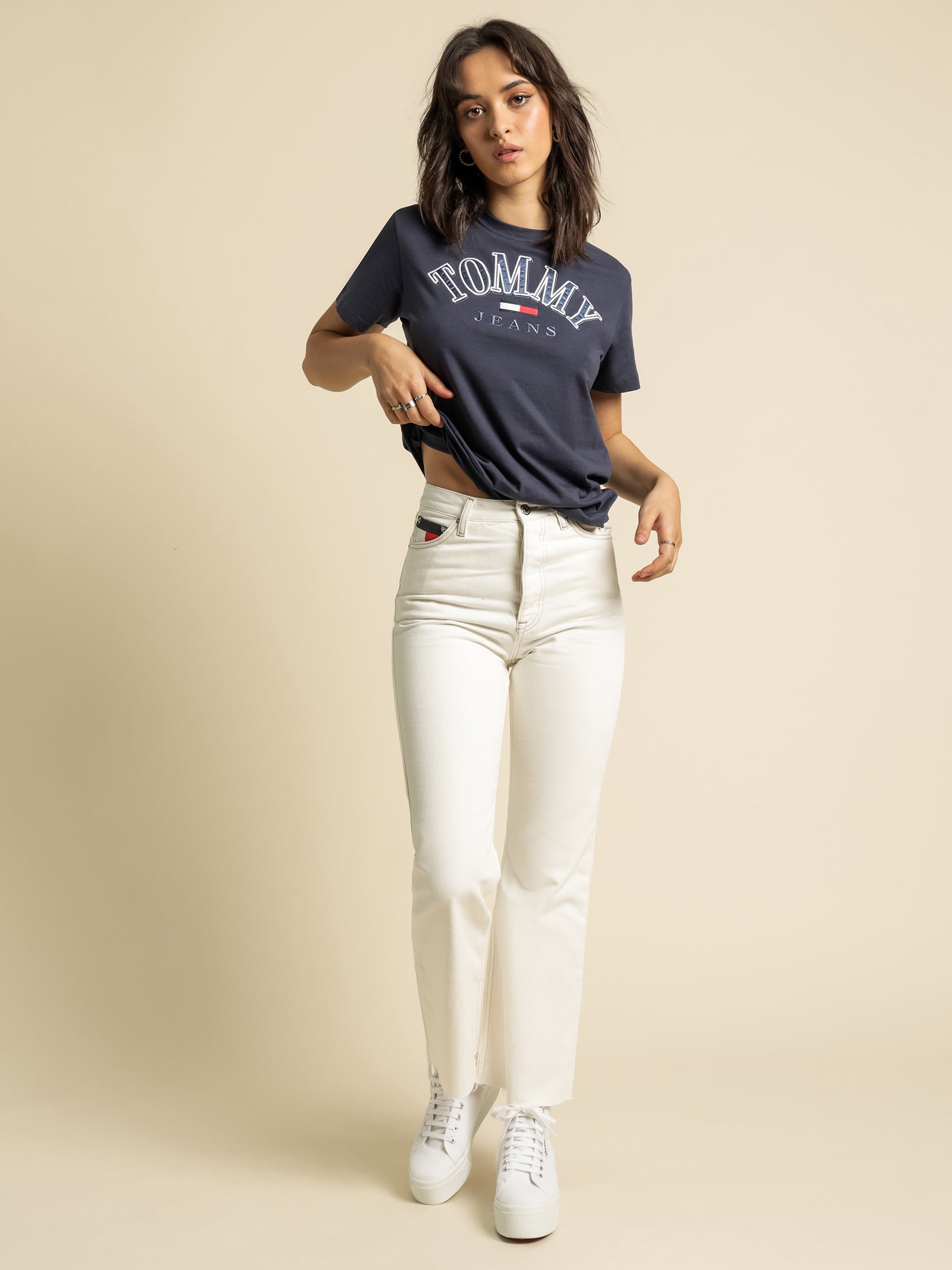 Relaxed College Logo T-Shirt