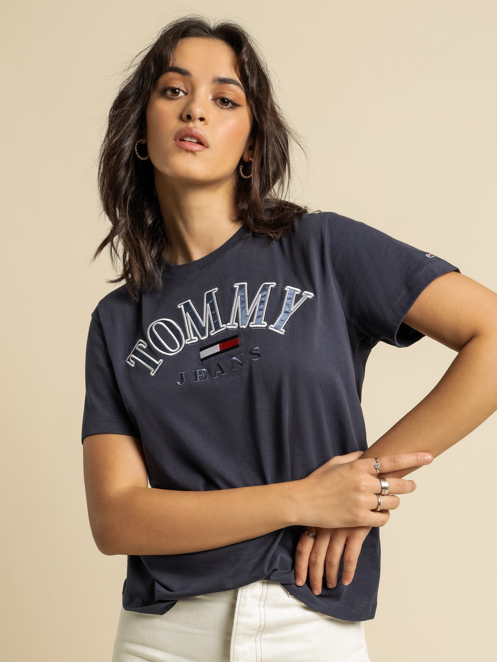 Relaxed College Logo T-Shirt