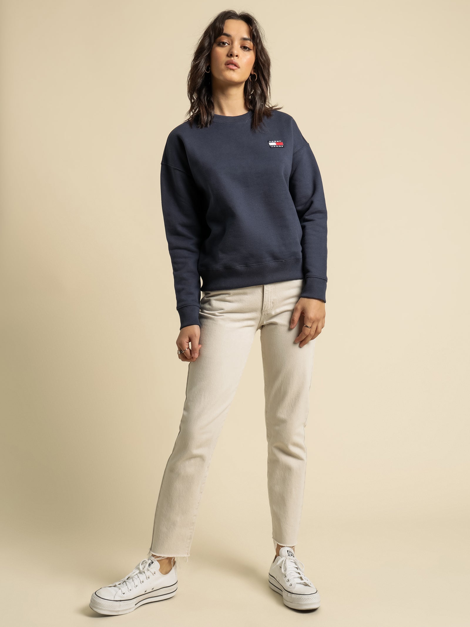 Relaxed Logo Crew Jumper