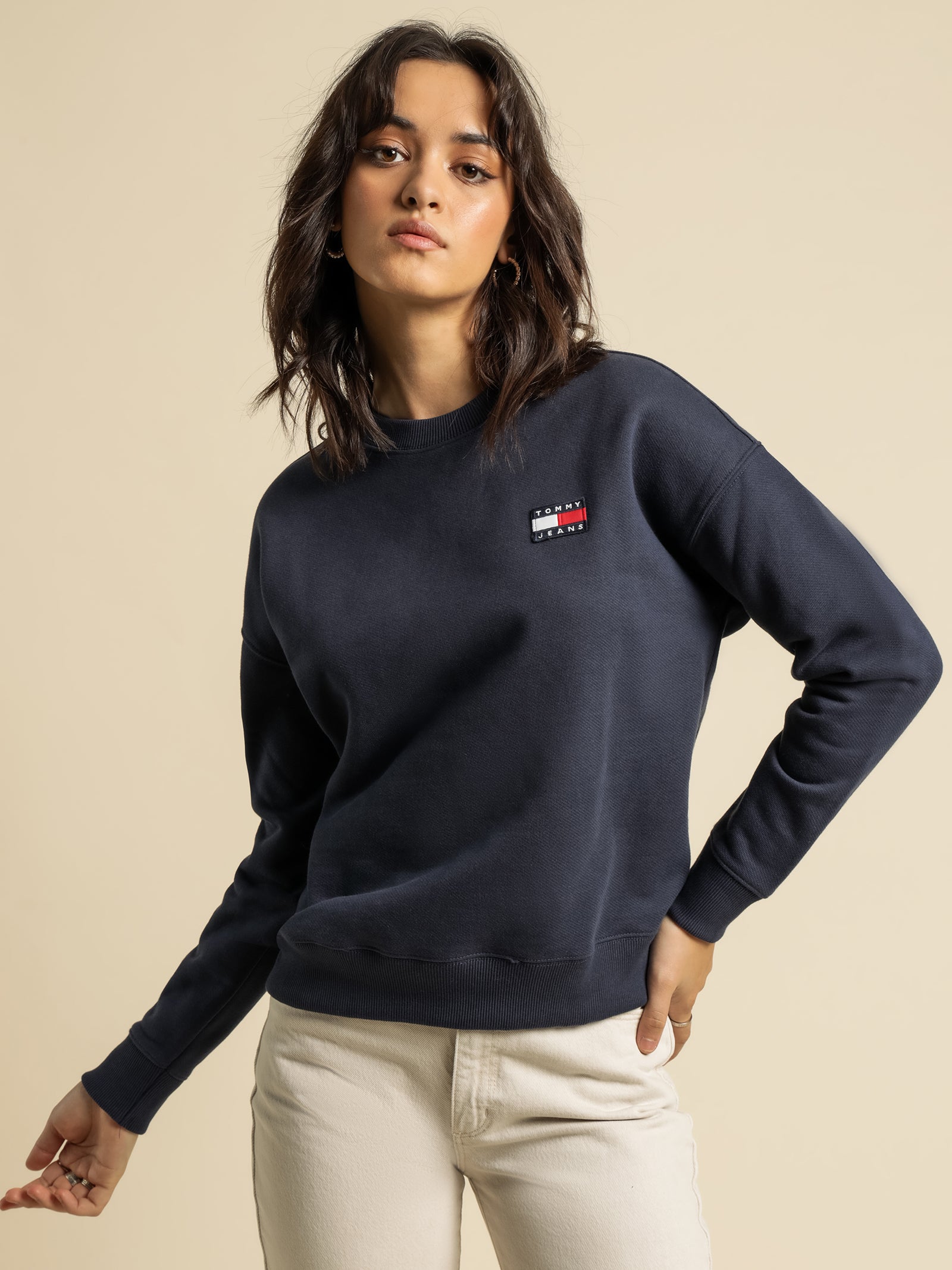 Relaxed Logo Crew Jumper