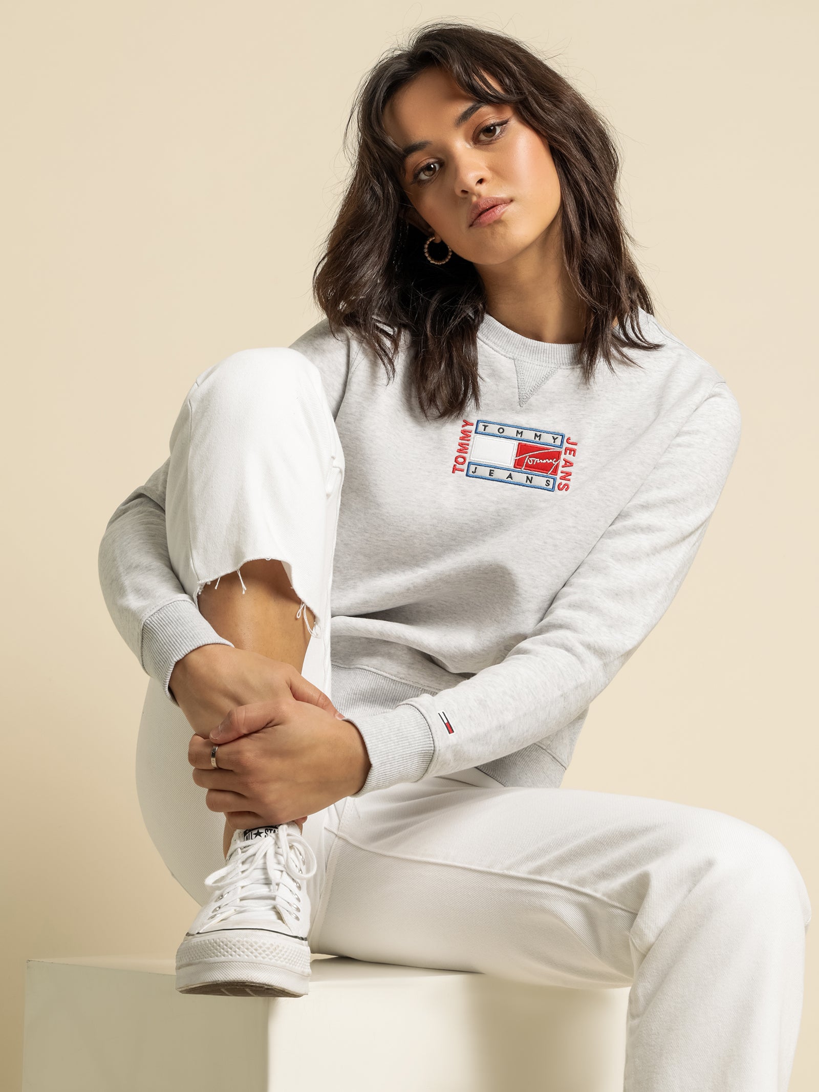 Ombre Logo Fleece Crew Jumper
