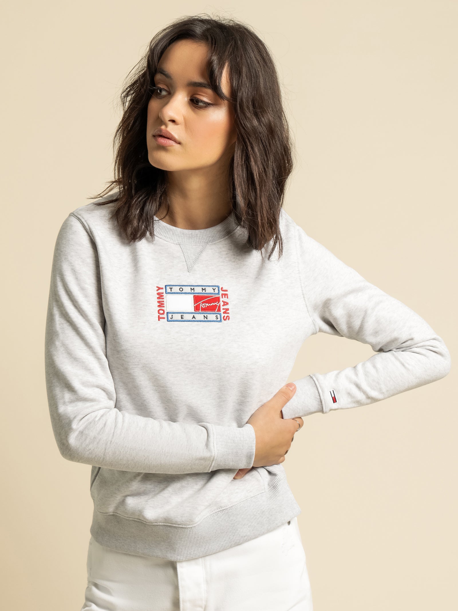 Ombre Logo Fleece Crew Jumper
