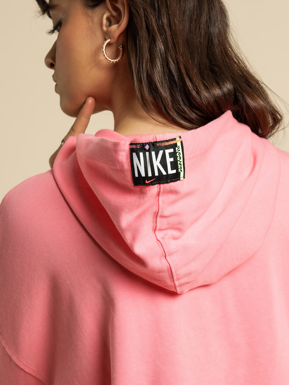 Washed Hoodie in Sunset Pulse Pink