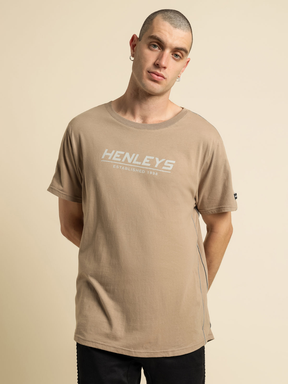Staggs Reflective T-Shirt in Desert Sand