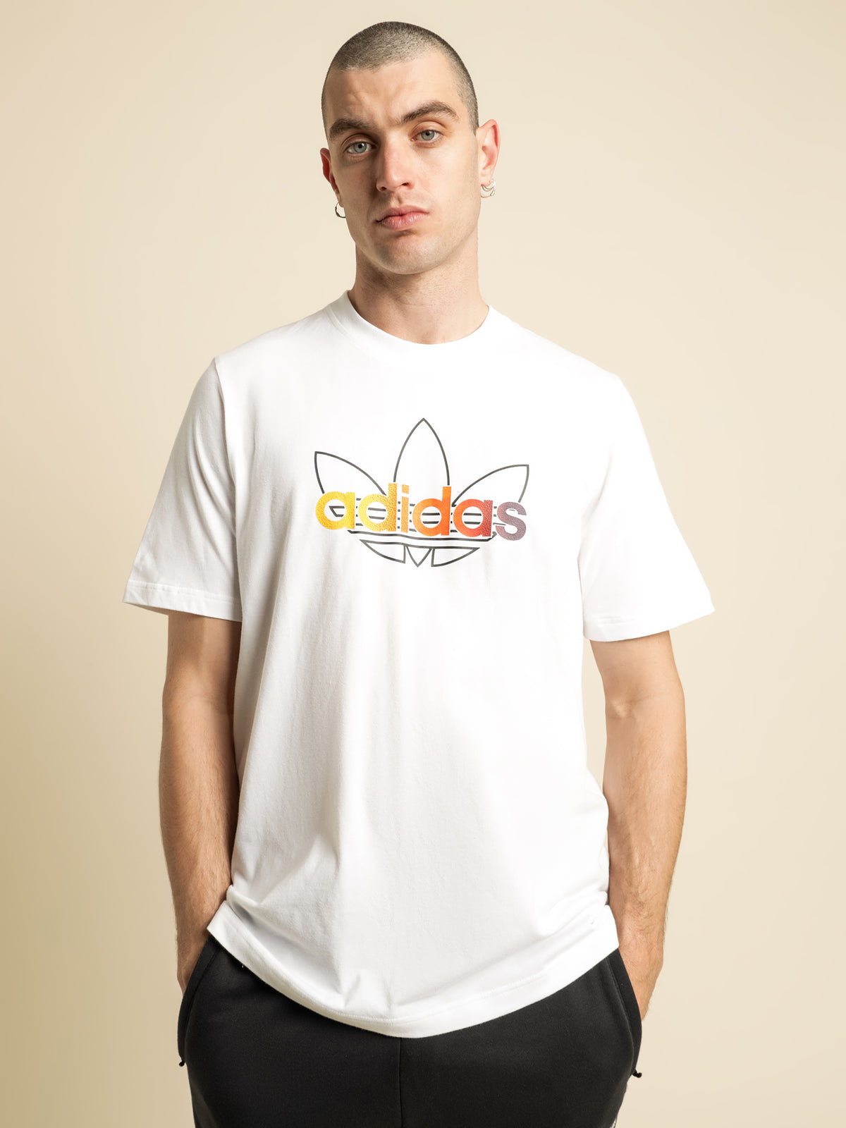 Sport Graphic T-Shirt in White