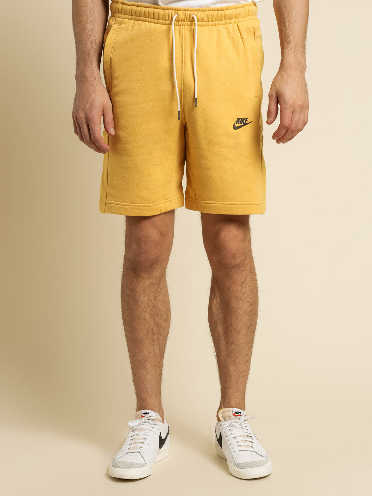 Sportswear Fleece Shorts in Solar Flare Yellow