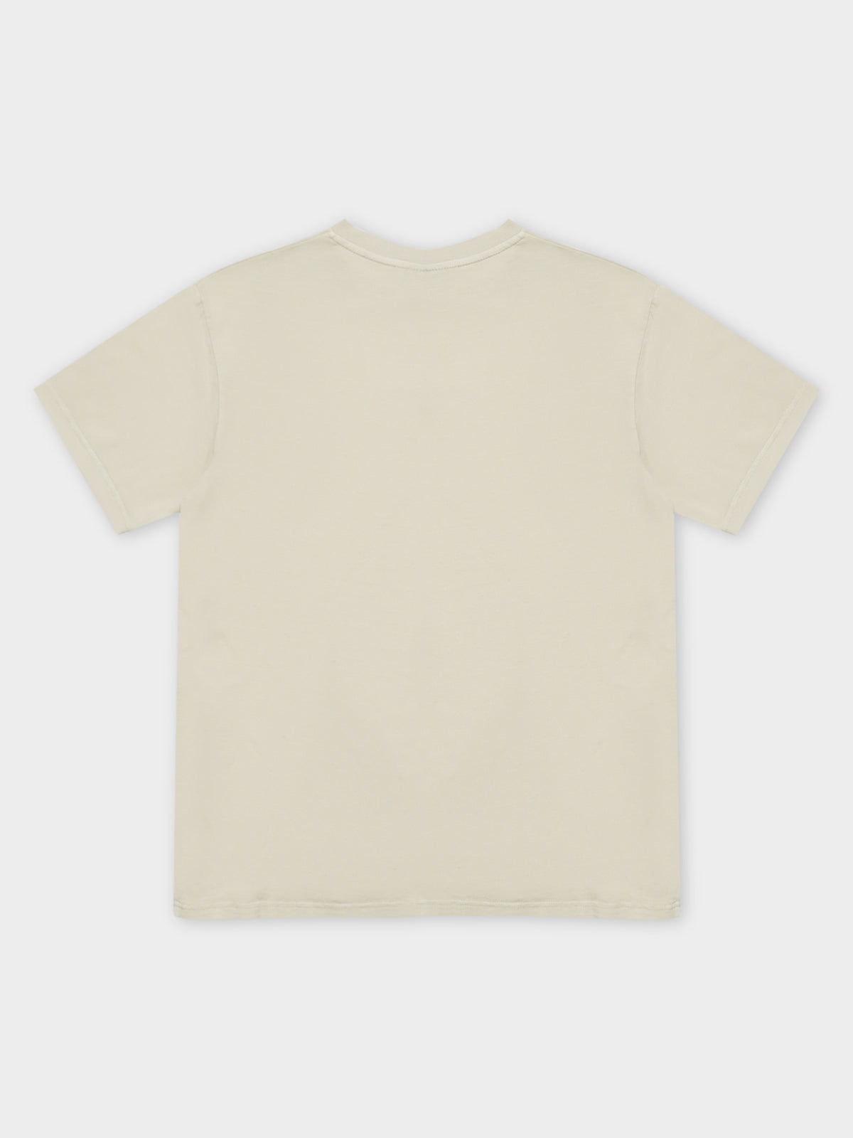 Italic Boyfriend T-Shirt in White Sand