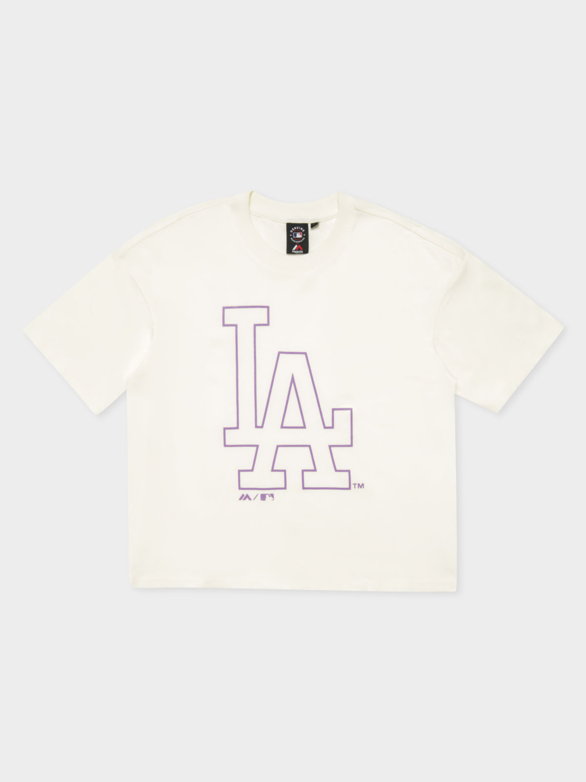Big Dodgers Logo Boxy T-Shirt in Unbleached
