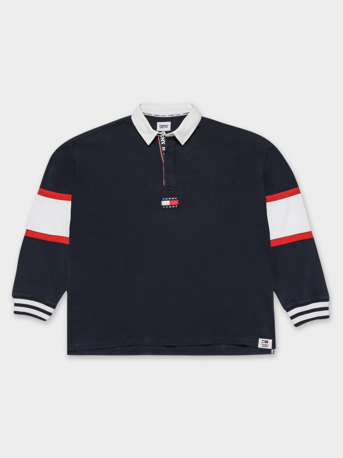 Tommy Badge Rugby Shirt in Twilight Navy