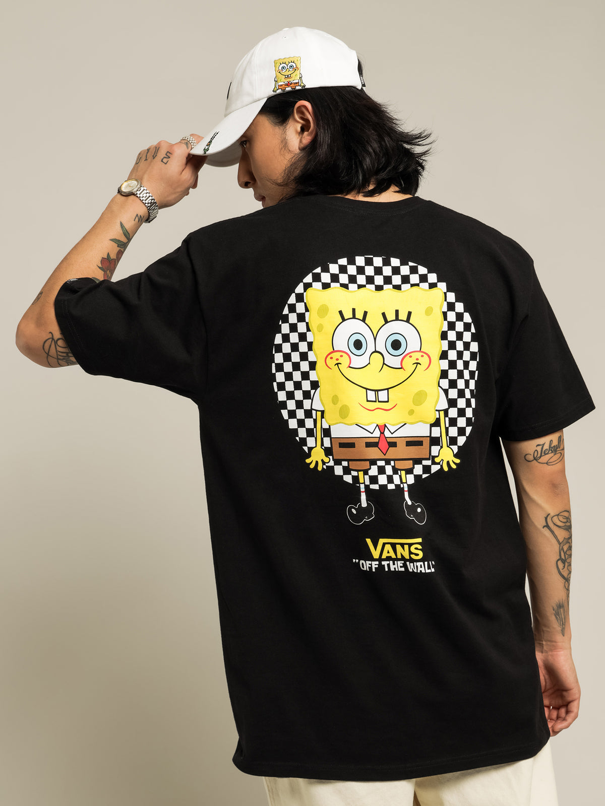 SpongeBob Spotlight Pocket T-Shirt in Black