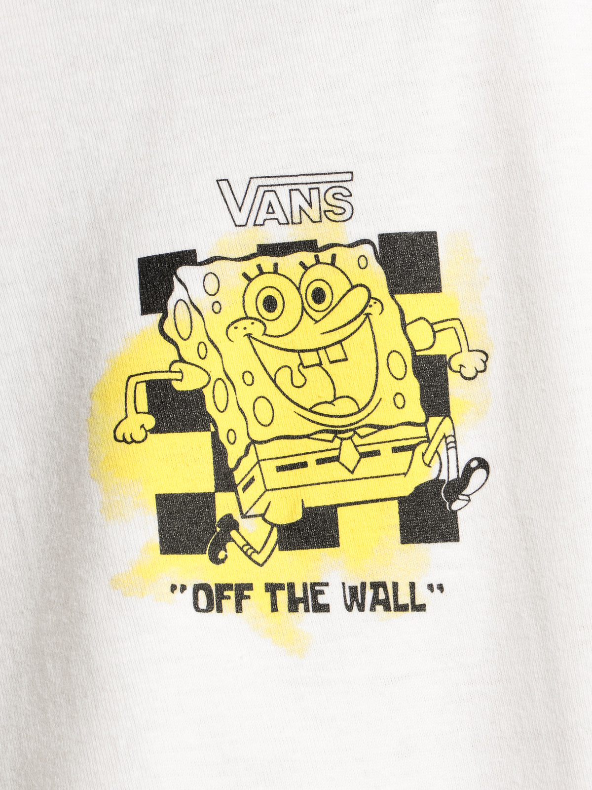 SpongeBob Airbrush Long Sleeve T-Shirt in White