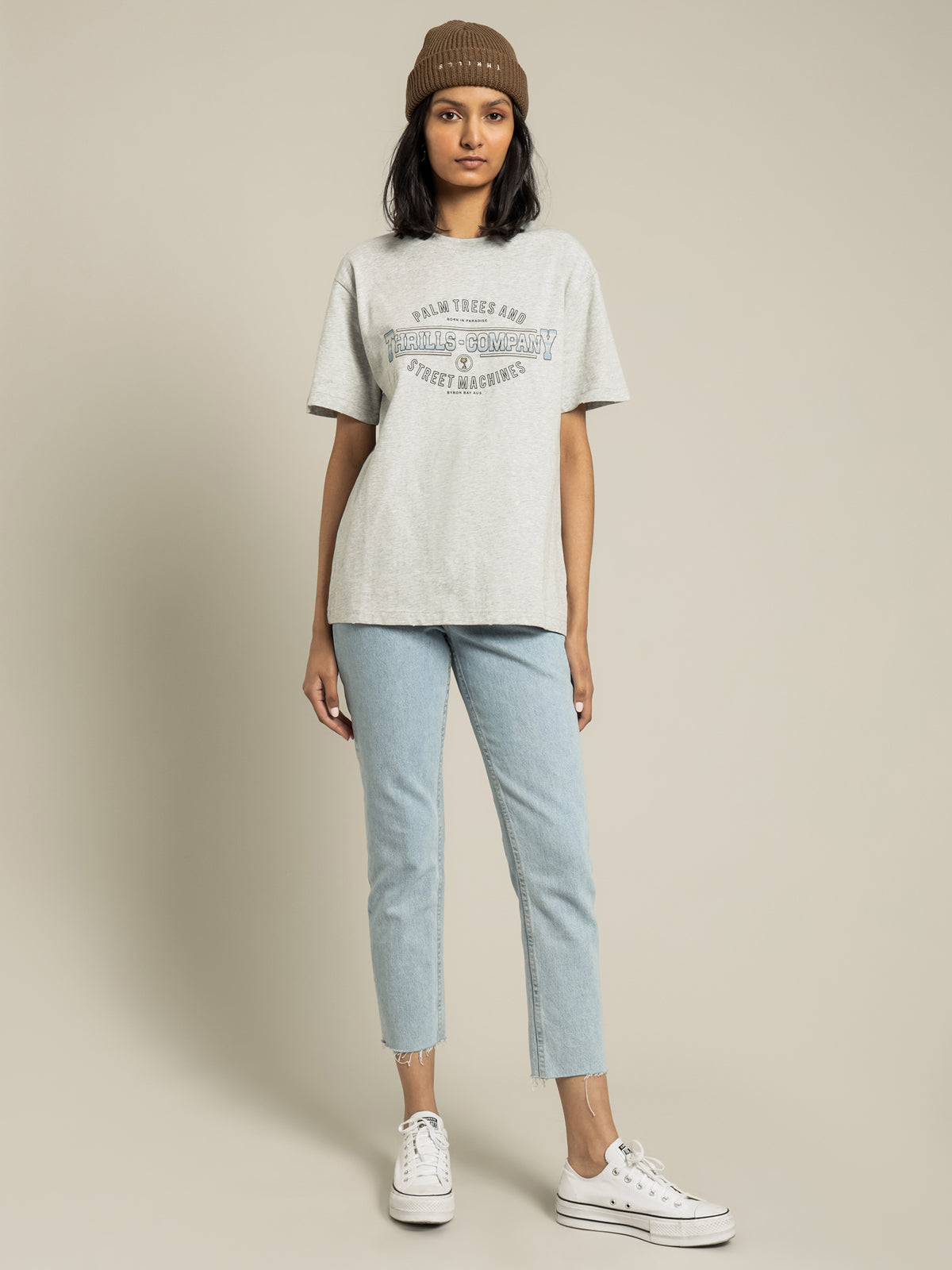 Thrills Diversion Merch Fit T-Shirt | Snow Marle