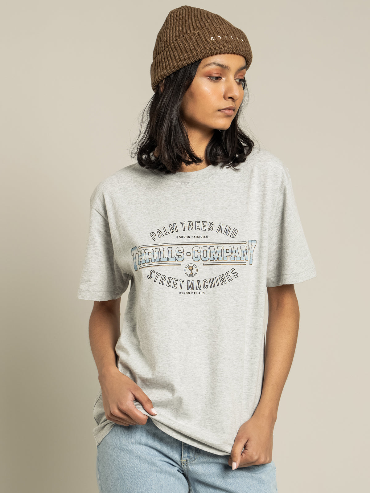 Thrills Diversion Merch Fit T-Shirt | Snow Marle