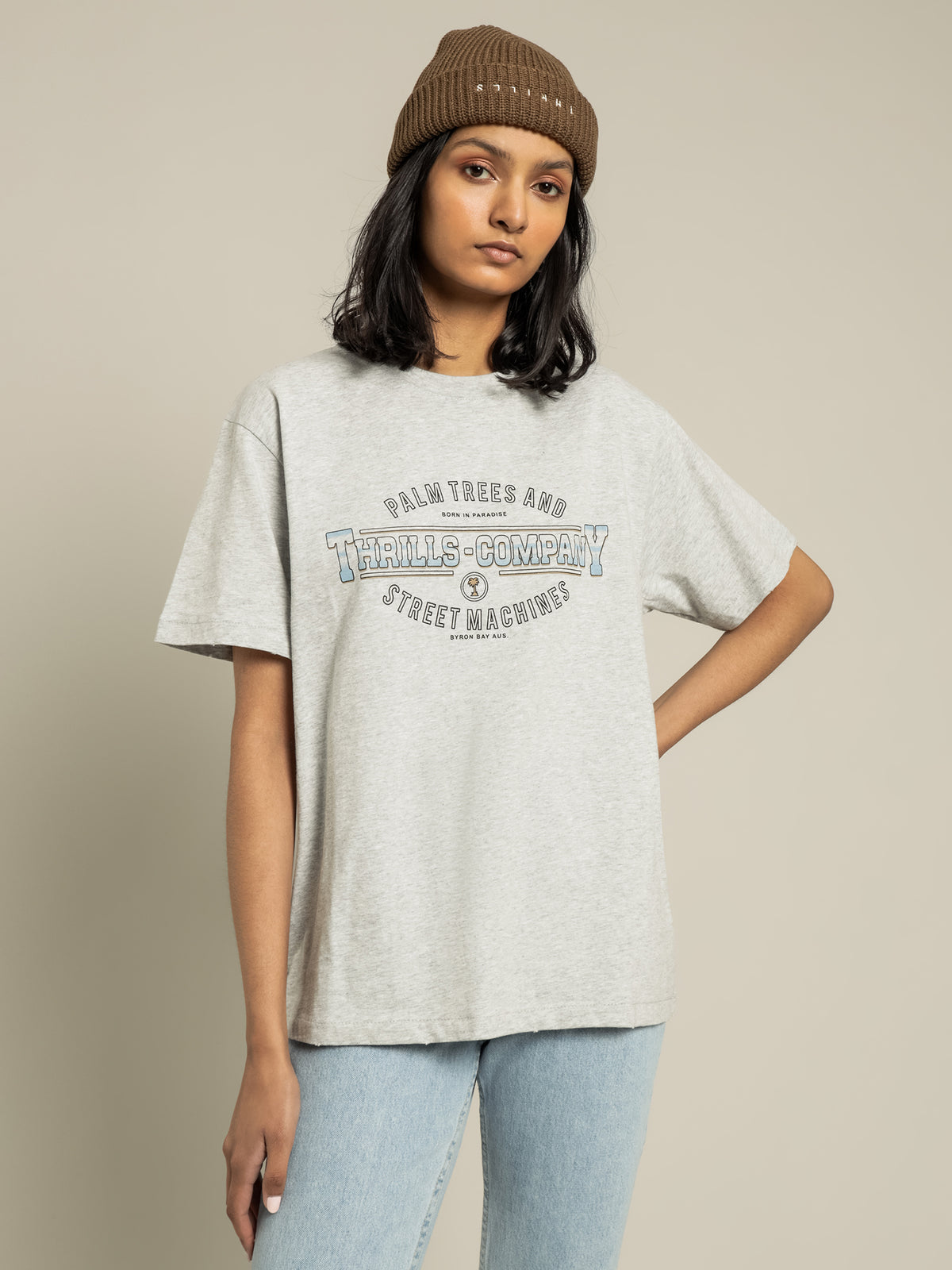 Thrills Diversion Merch Fit T-Shirt | Snow Marle
