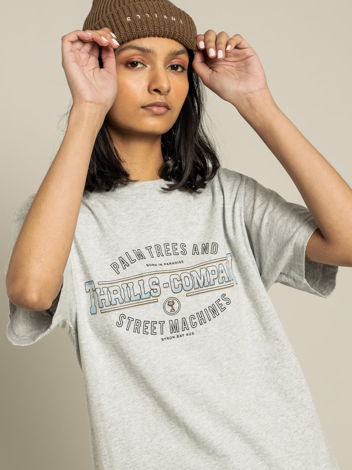 Thrills Diversion Merch Fit T-Shirt | Snow Marle