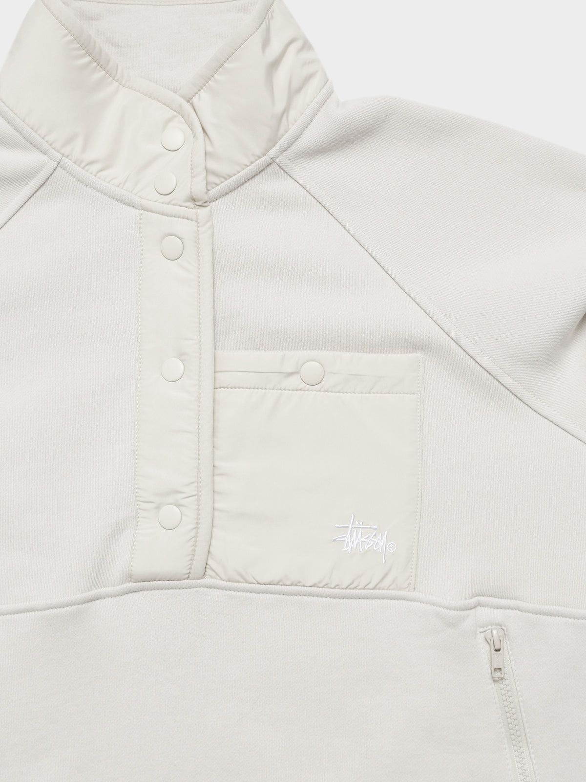 Stussy Granada Fleece Hoodie | White Sands