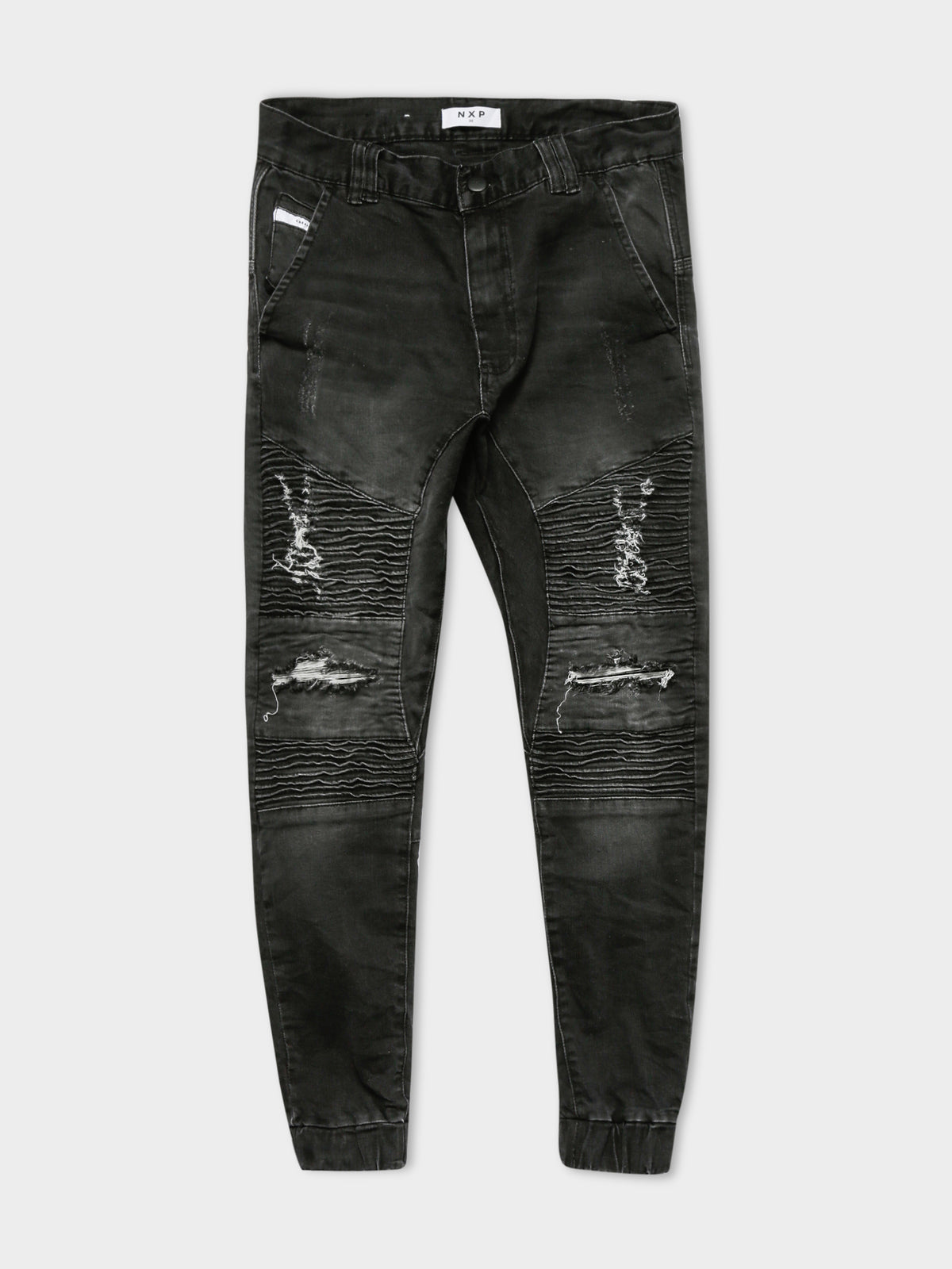 Hellcat Tight Tapered Jeans in Heavy Metal Black
