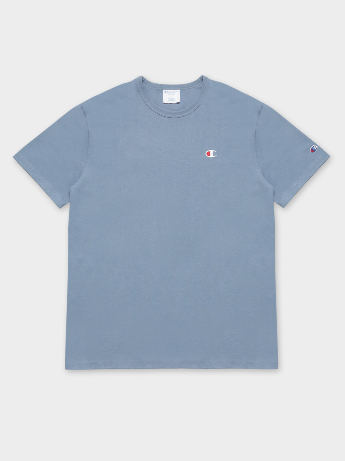 Heritage Small C Logo T-Shirt in Wildflower Pale Blue