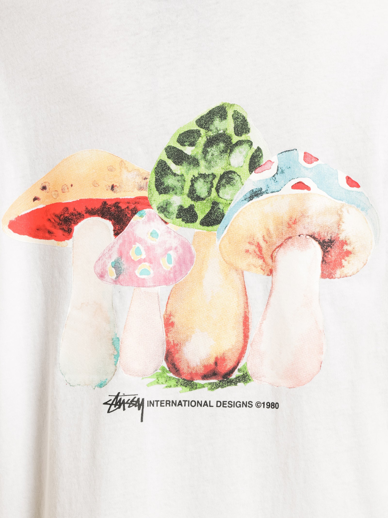Shrooms Mock Neck Long Sleeve T-Shirt