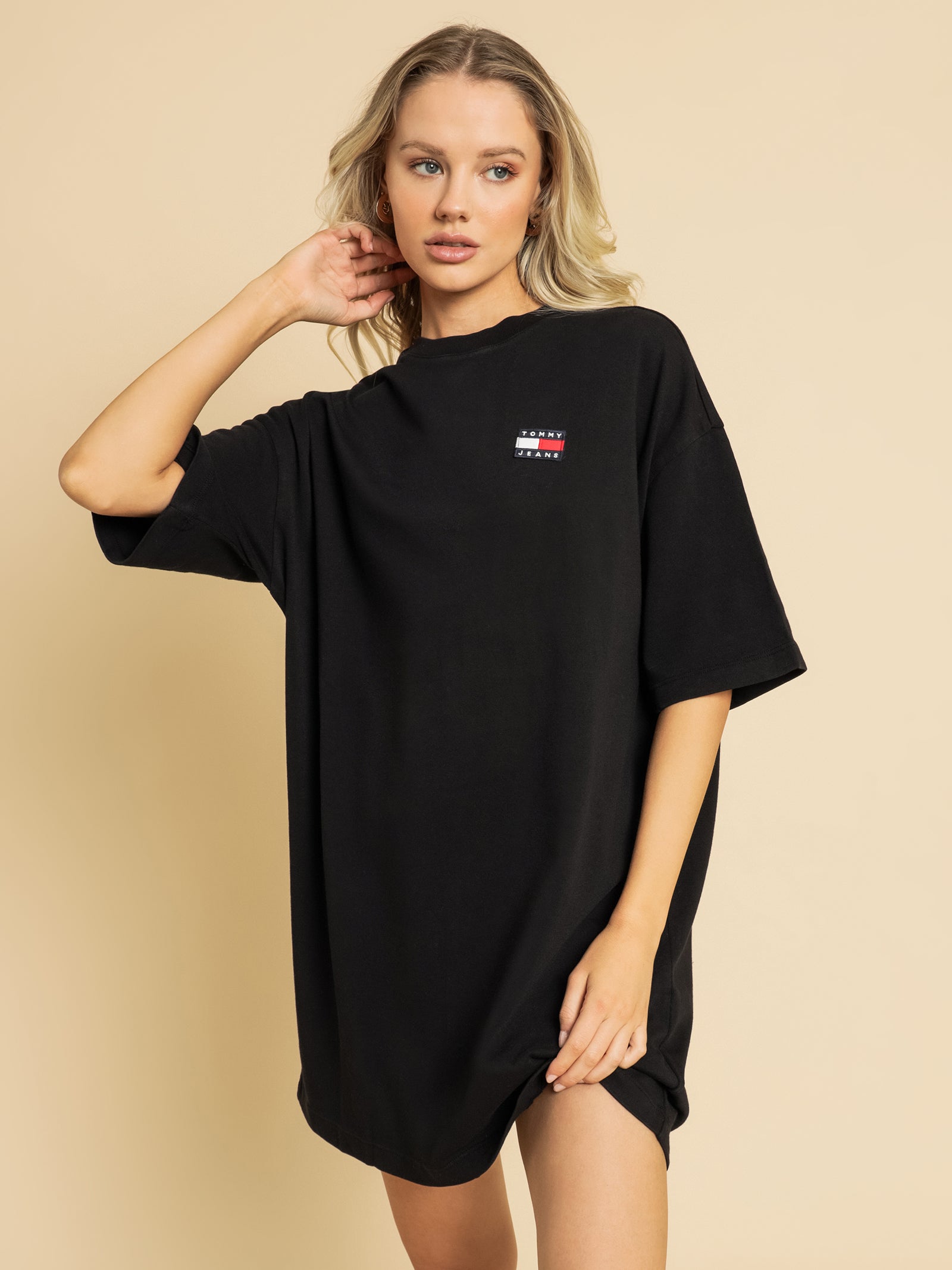 Badge Oversized T-Shirt Dress