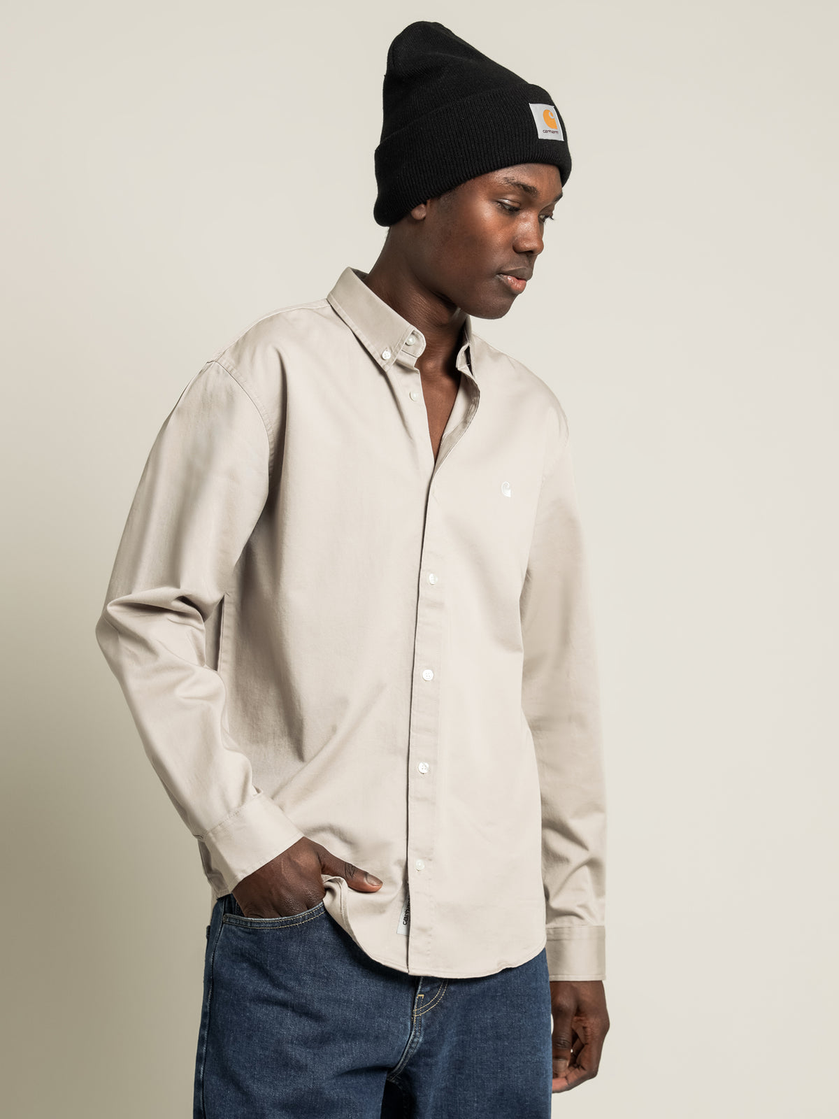 Long Sleeve Madison Shirt in Glaze &amp; Wax