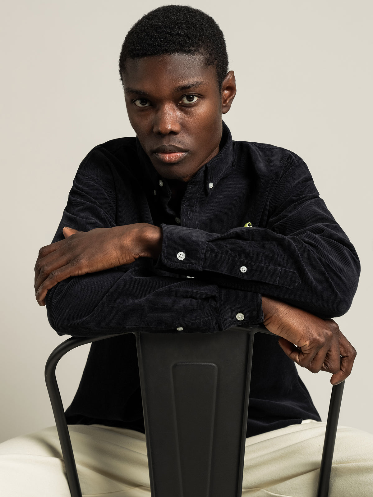 Carhartt Wip Long Sleeve Madison Cord Shirt | Navy