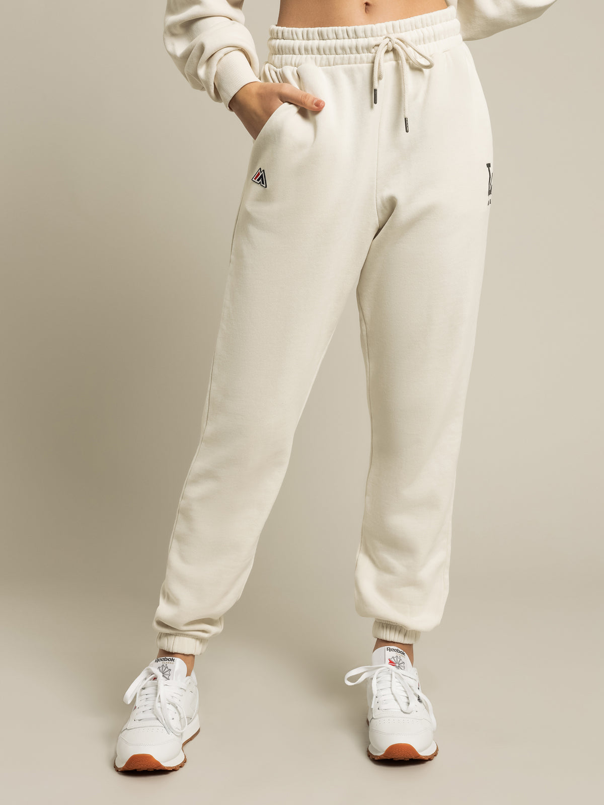 Players LA Dodgers Trackpants in Unbleached