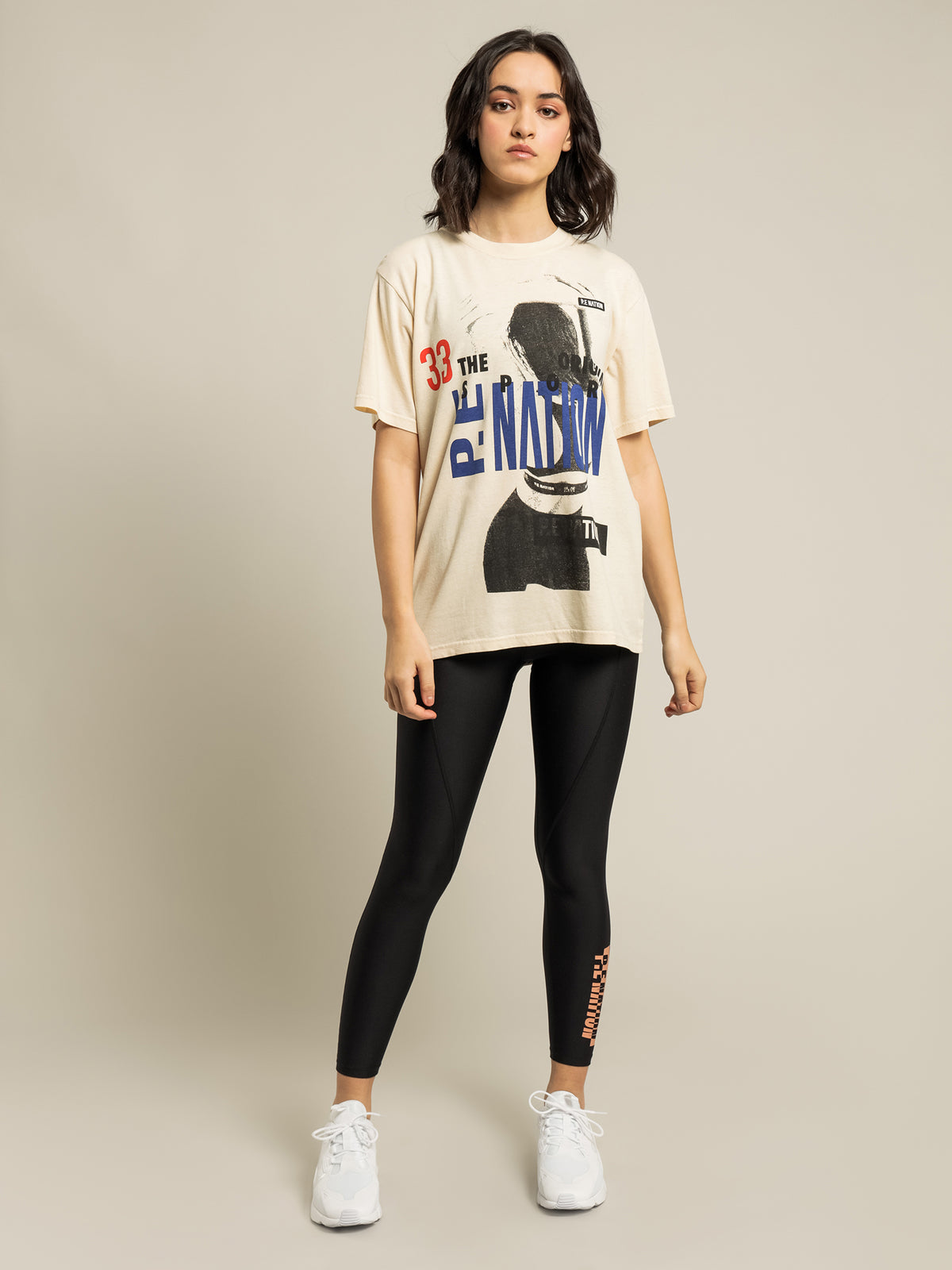 Pe Nation Half Court T-Shirt | Offwht Mid