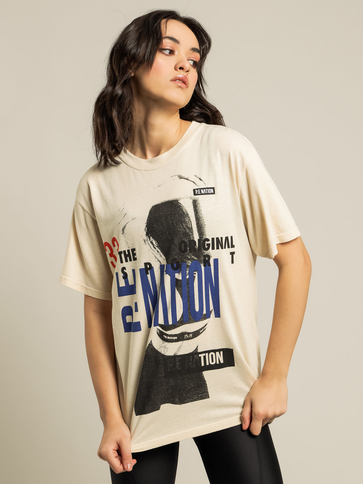 Pe Nation Half Court T-Shirt | Offwht Mid