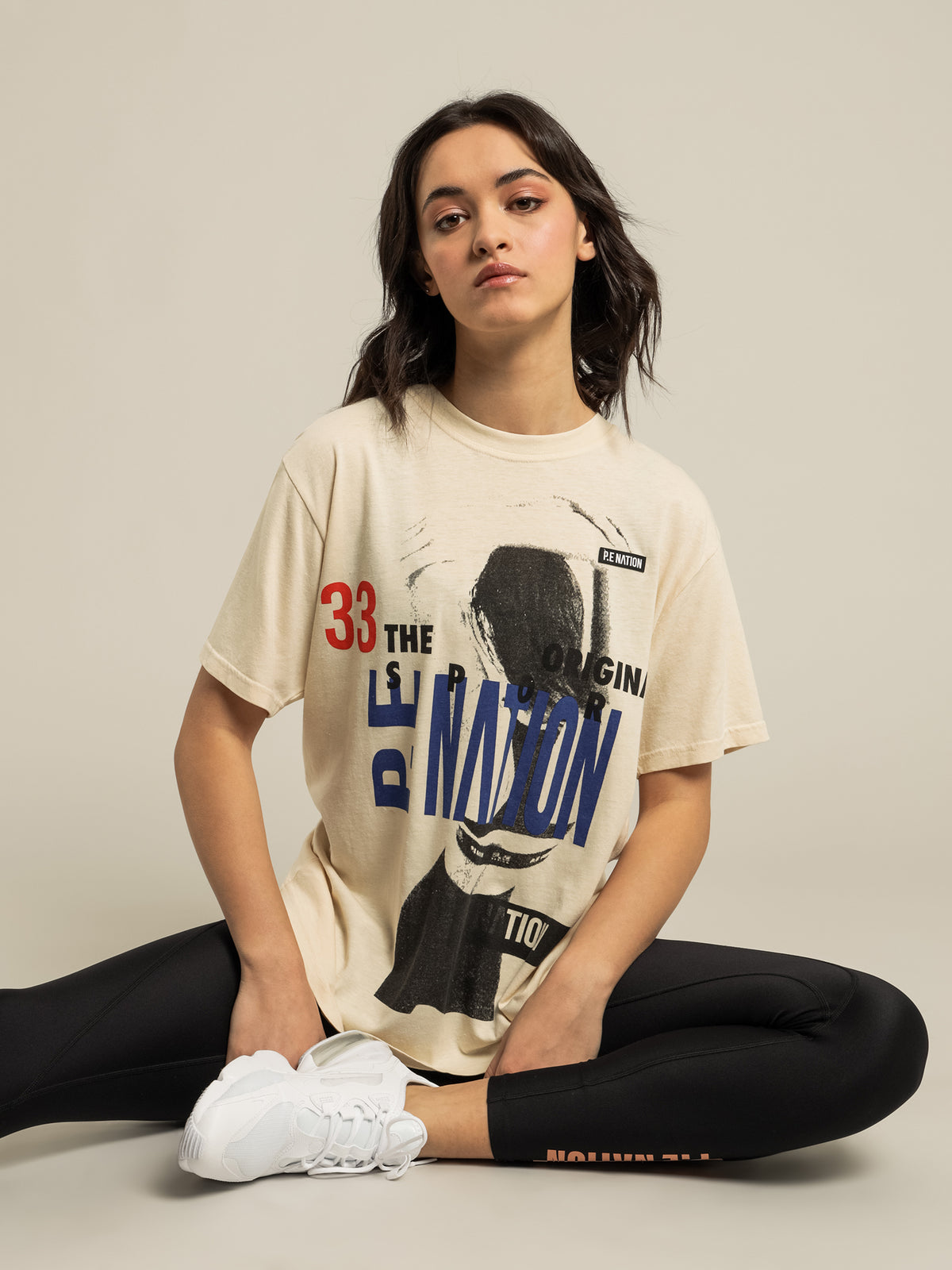 Pe Nation Half Court T-Shirt | Offwht Mid
