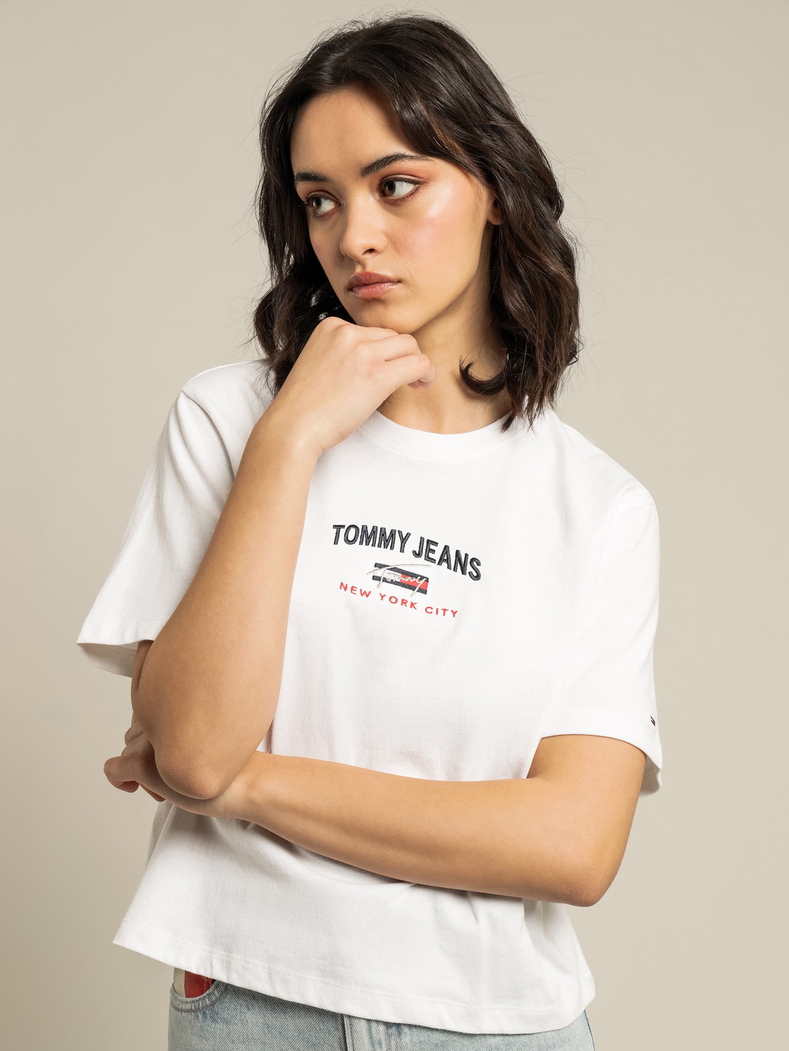 Timeless Cropped Fit Logo T-Shirt