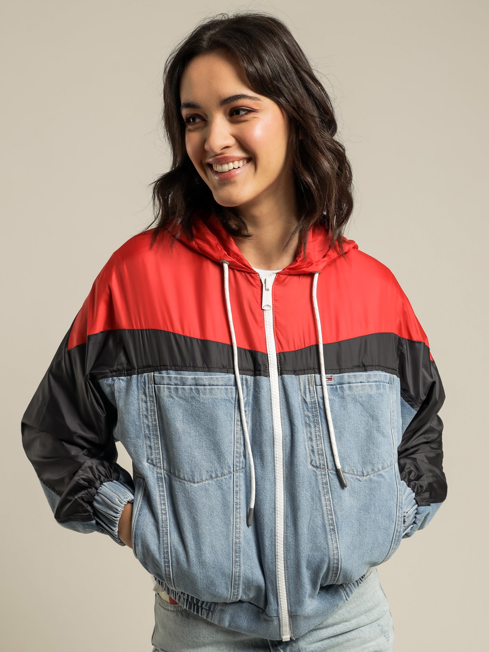 Crop Hoodie And Denim Jacket Tommy Hilfiger Cropped Hoodie Denim