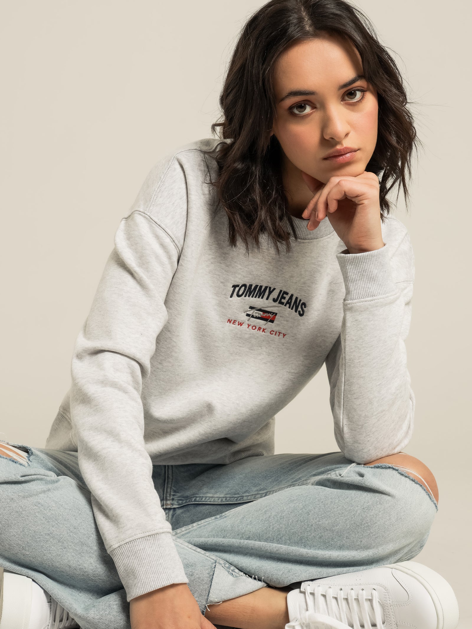 Timeless New York Logo Relaxed Fit Sweatshirt
