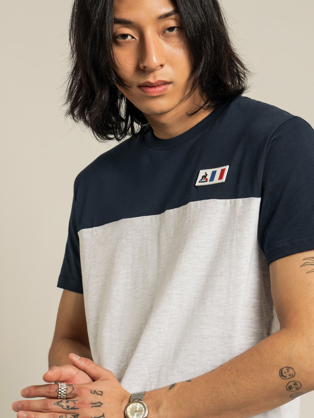Pilier T-Shirt in Navy