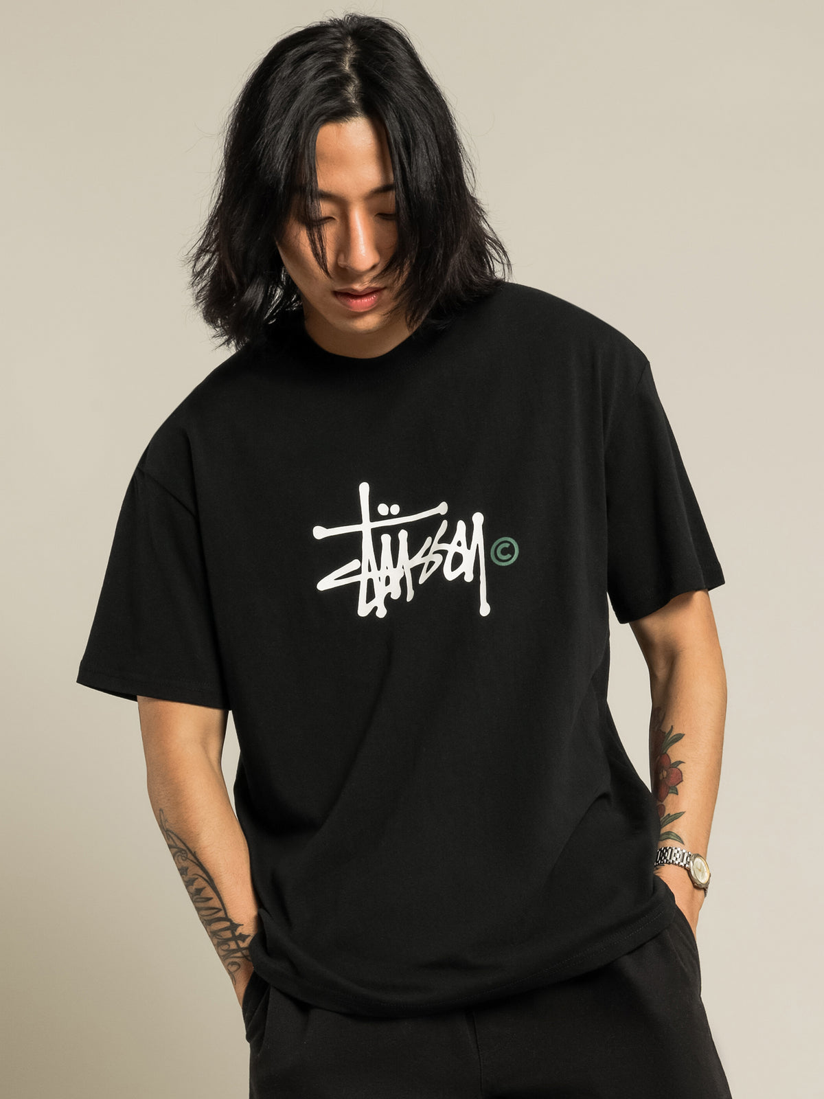 Stussy Graffiti T-Shirt | Black