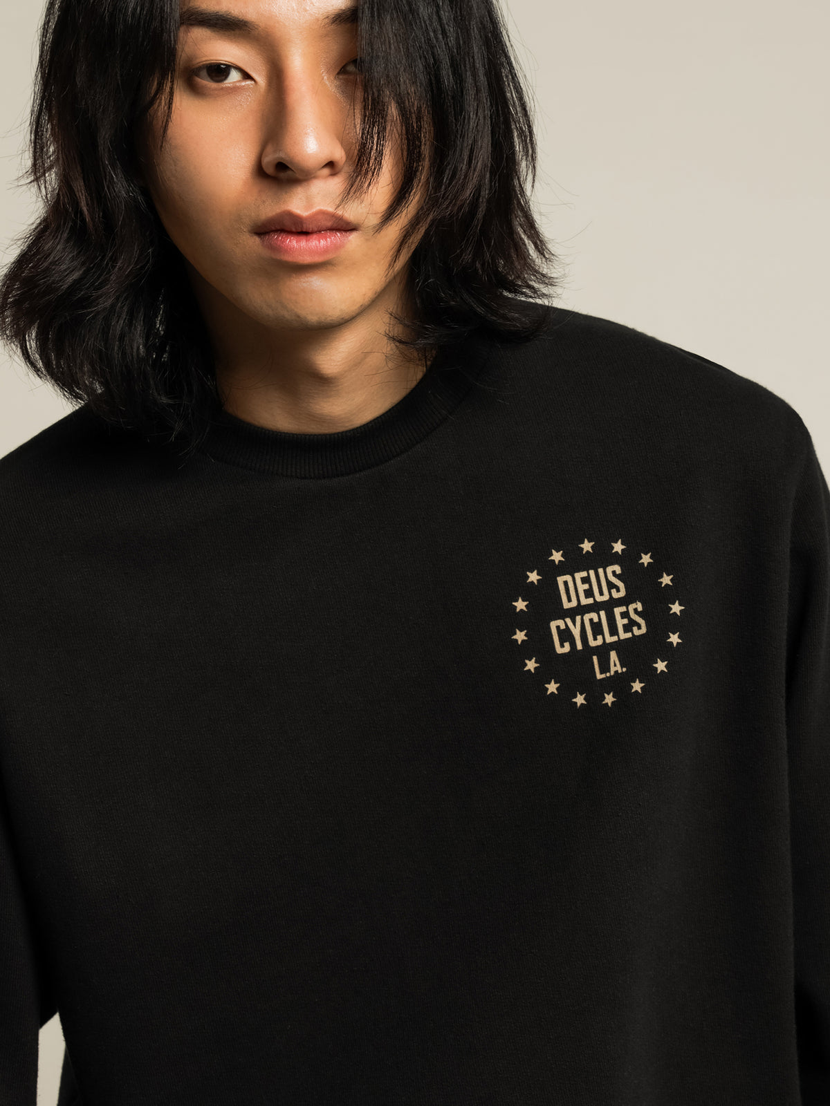 Deus Sunrise Crew Sweat | Black