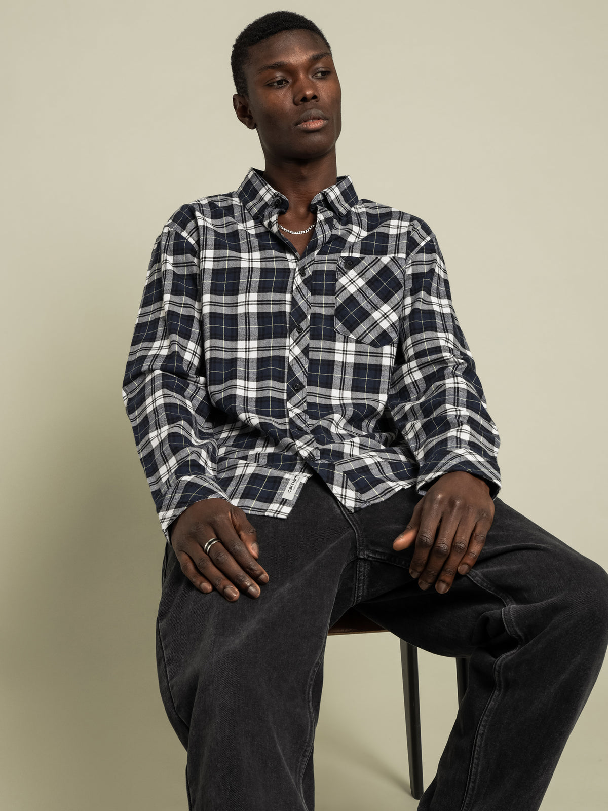 Carhartt Wip Irvin Long Sleeve Shirt | Blue