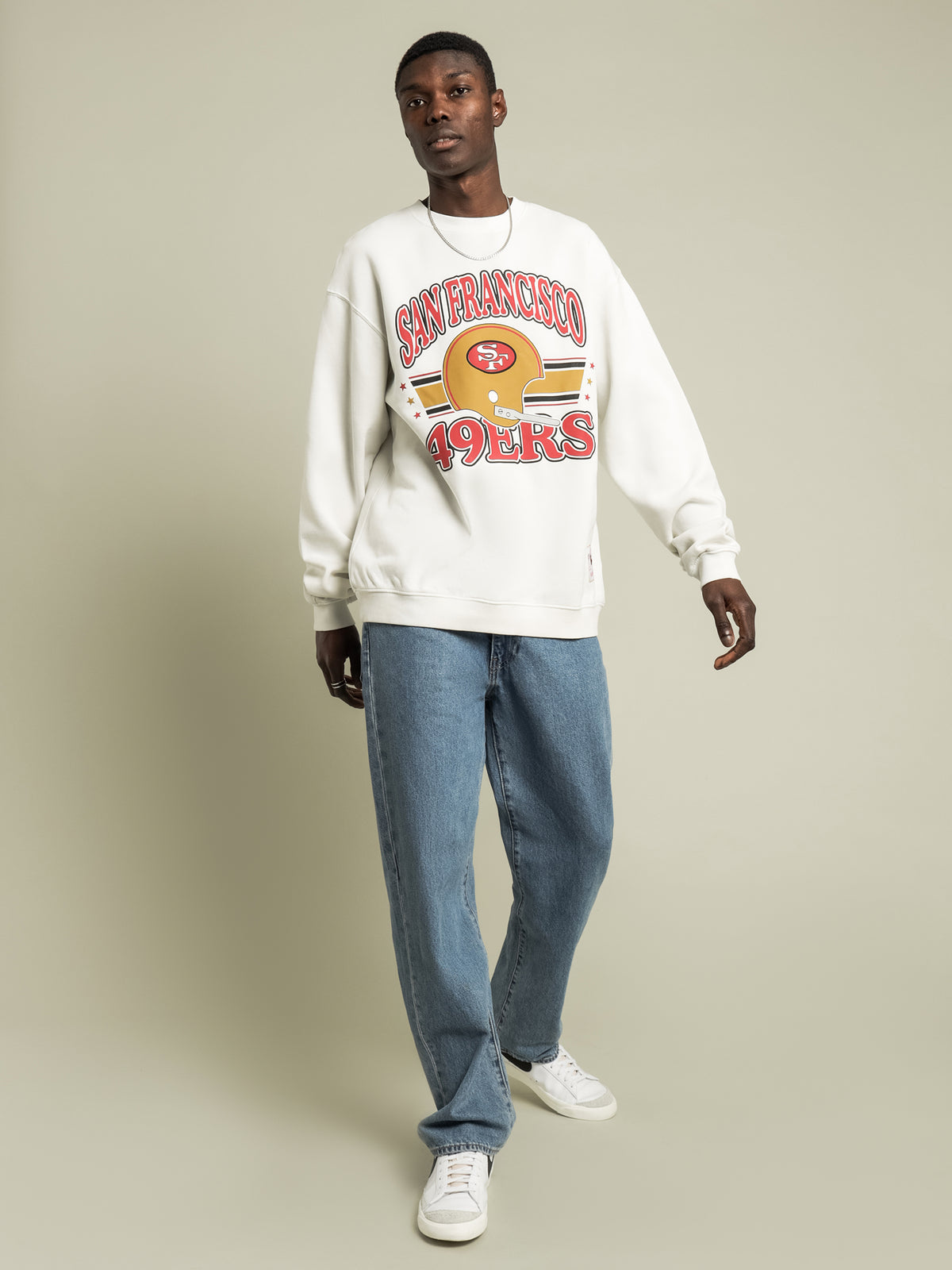 Mitchell & Ness San Francisco 49ers Crew | White