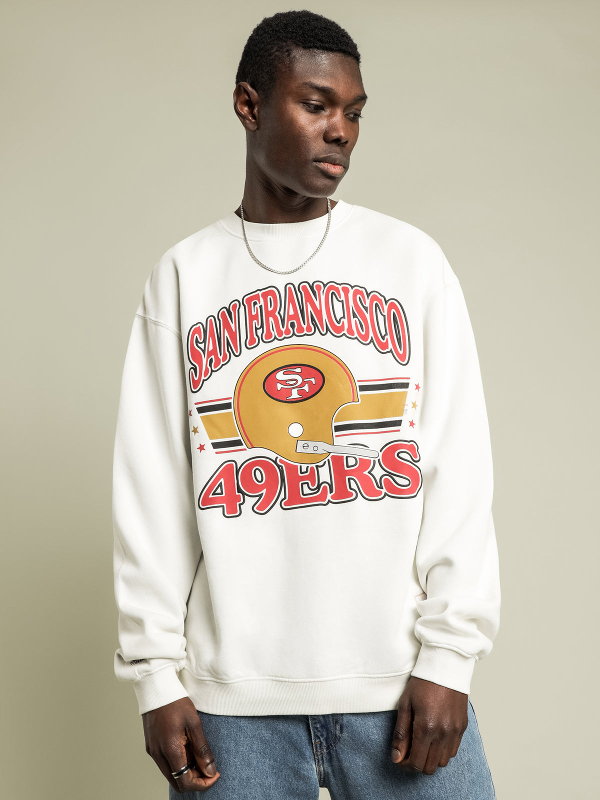 Mitchell & Ness San Francisco 49ers Crew | White