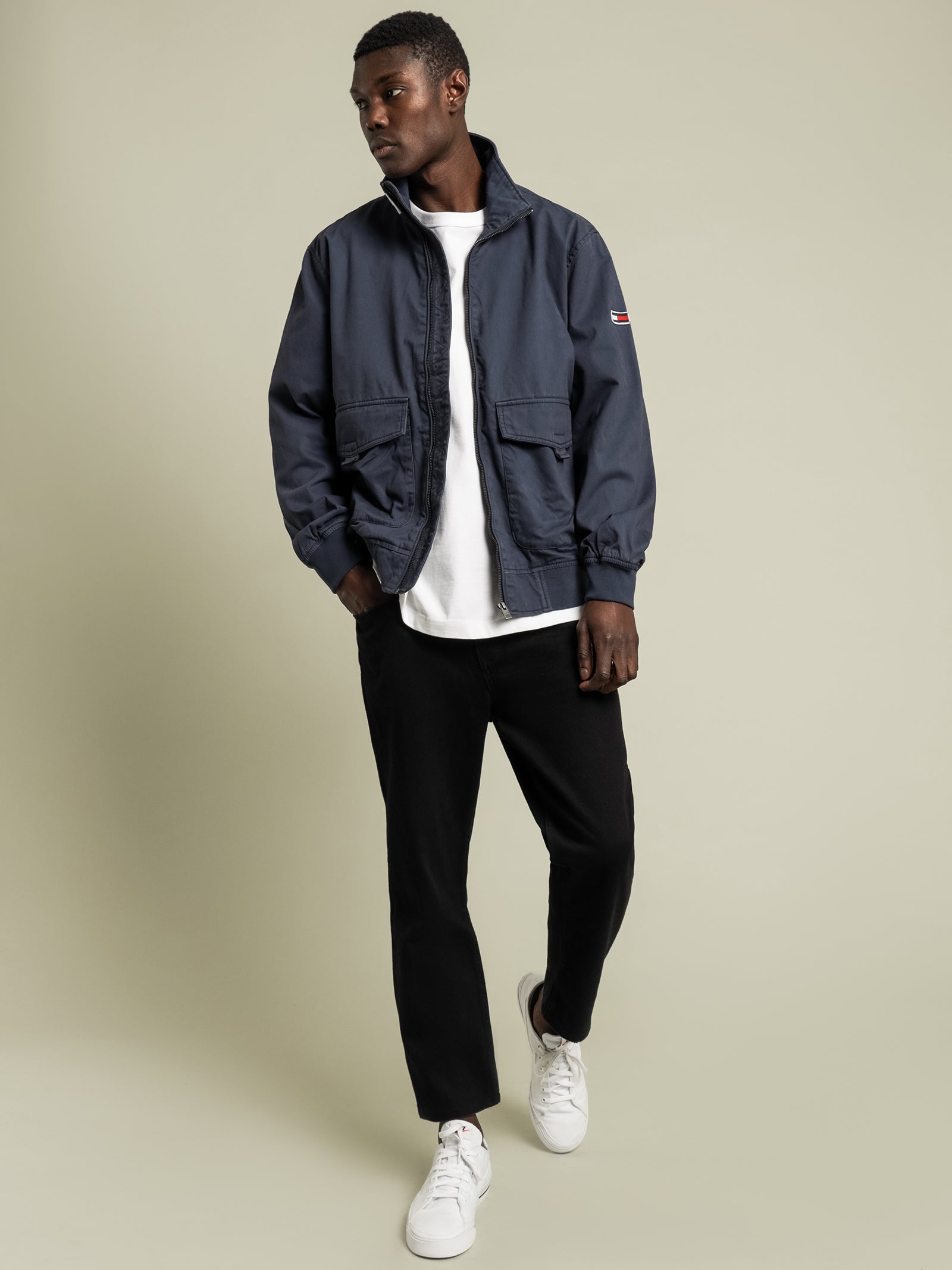 Cotton Flag Bomber Jacket