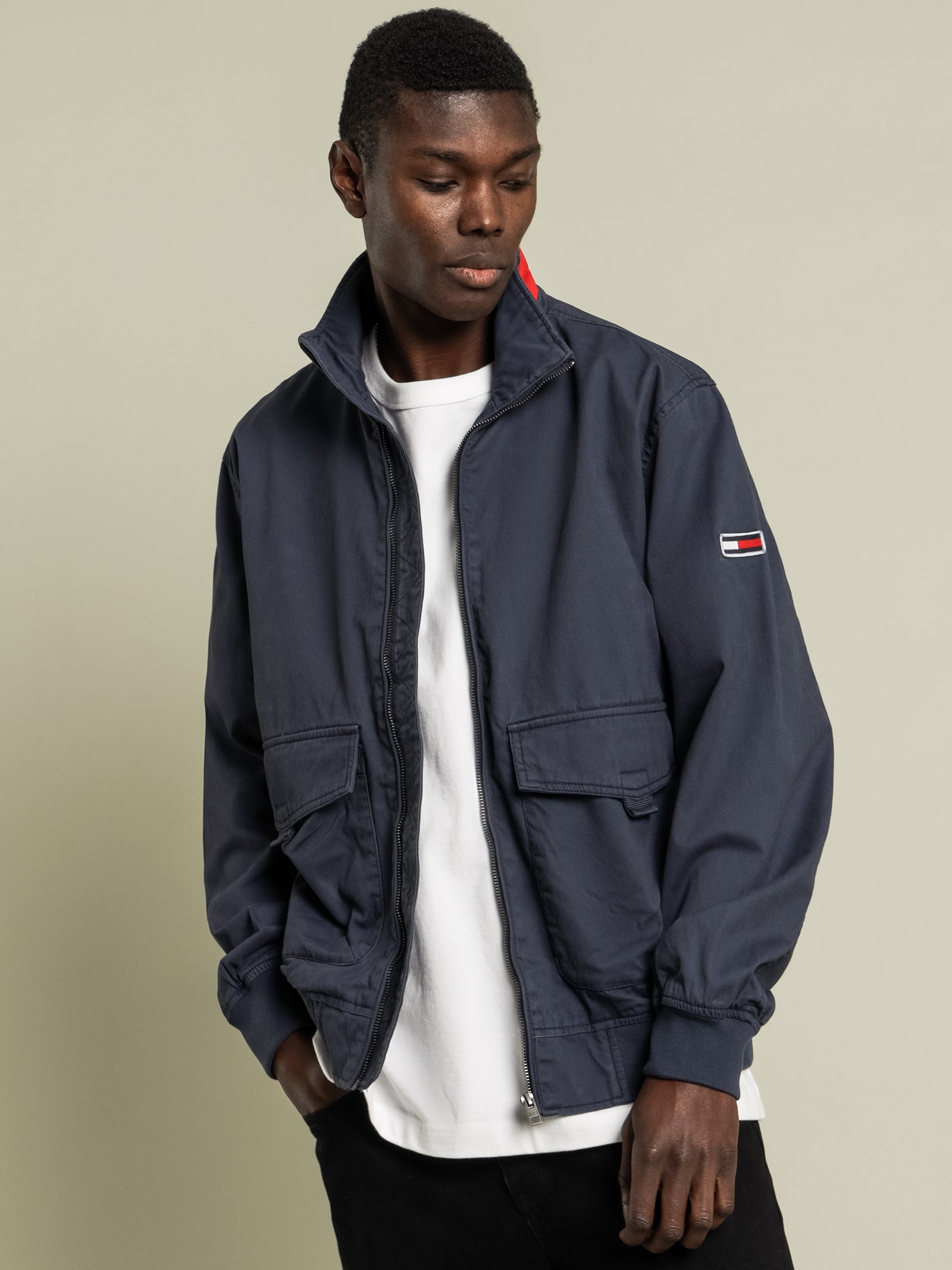 Cotton Flag Bomber Jacket