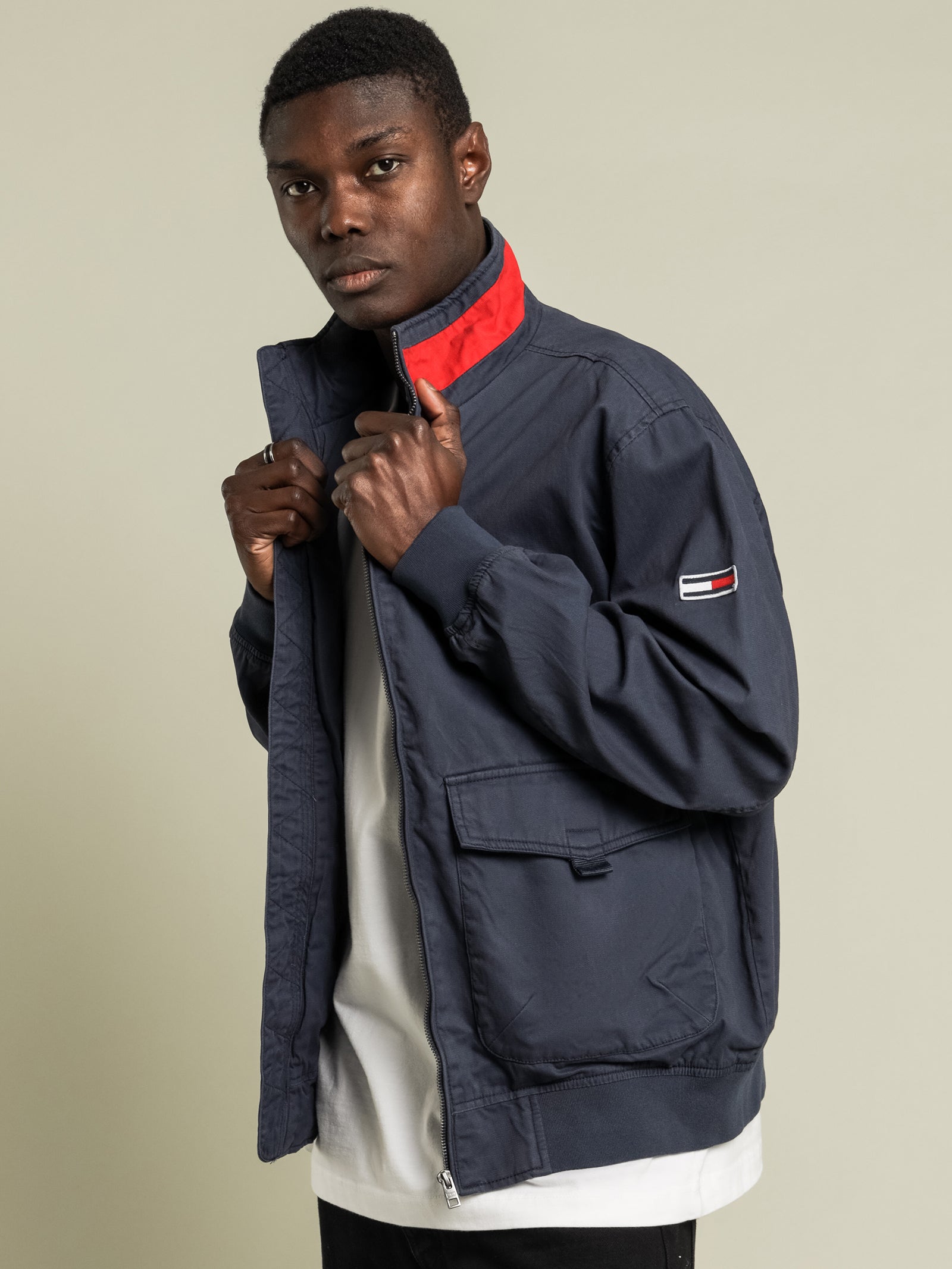 Cotton Flag Bomber Jacket