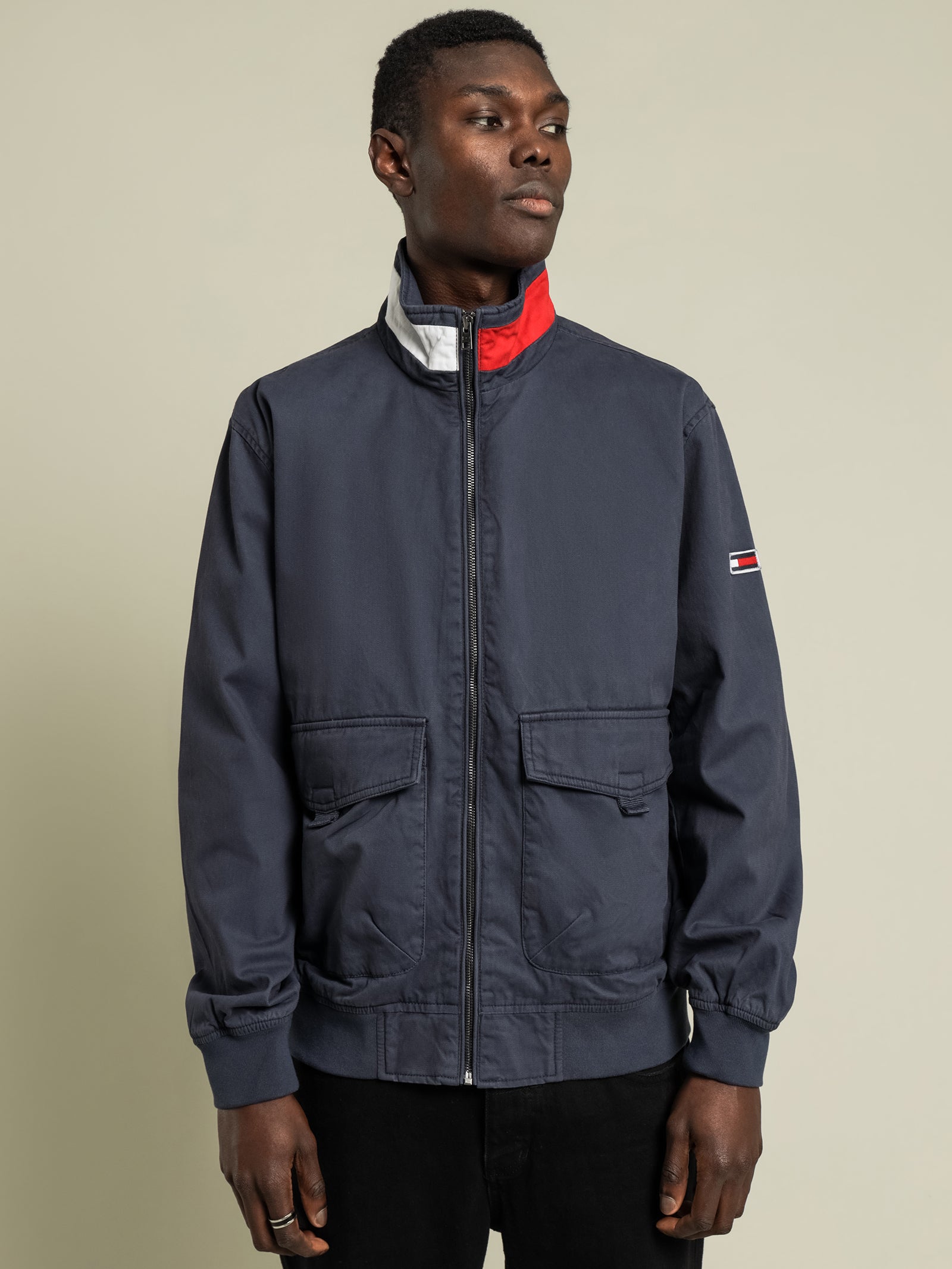 Cotton Flag Bomber Jacket