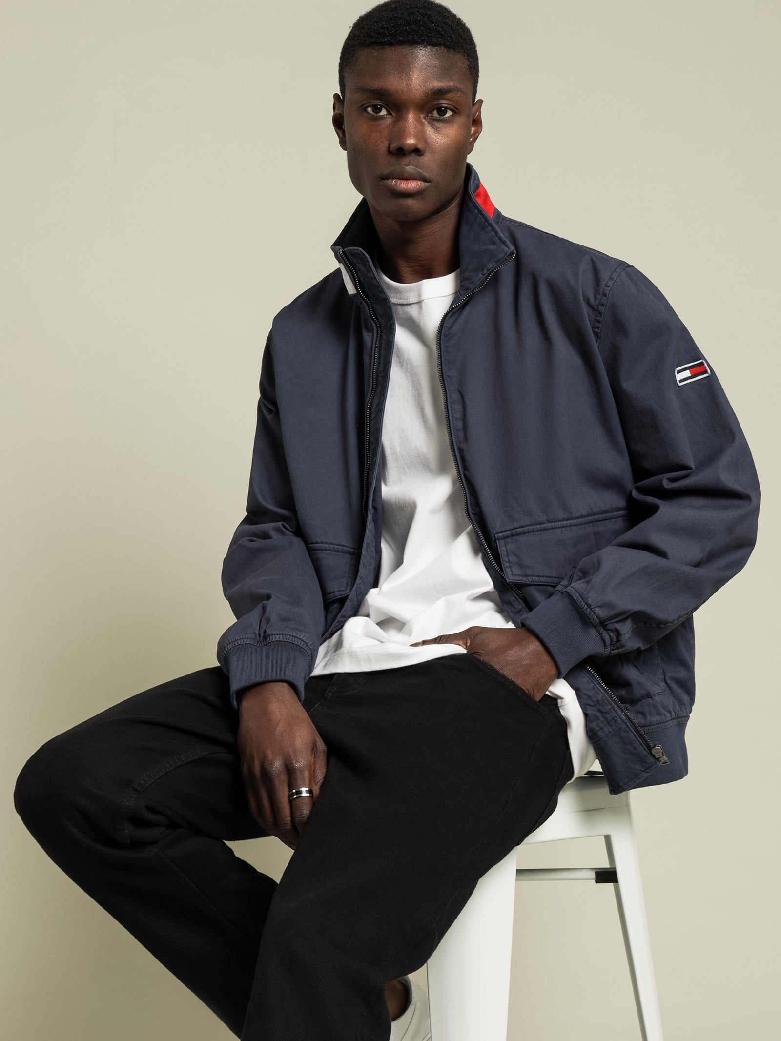Cotton Flag Bomber Jacket