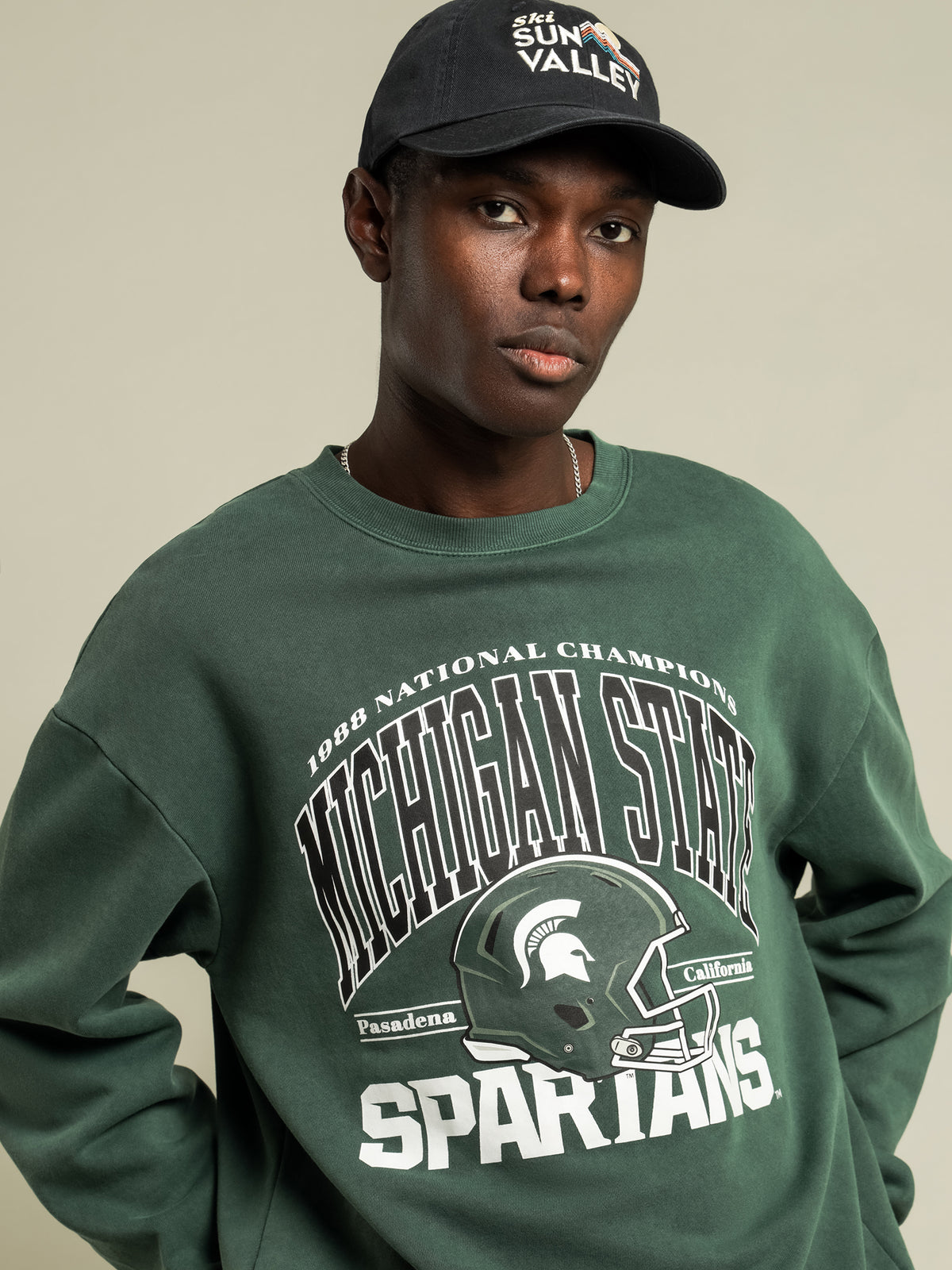 Michigan State Crew in Vintage Green