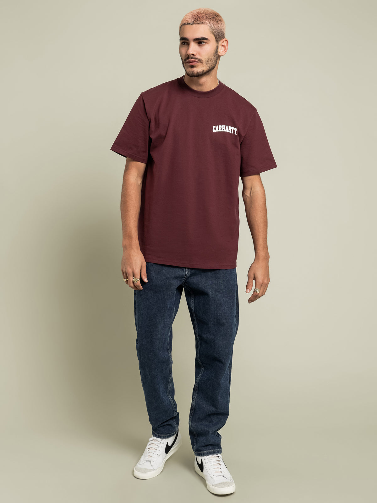 Carhartt Wip University T-Shirt | Burgundy